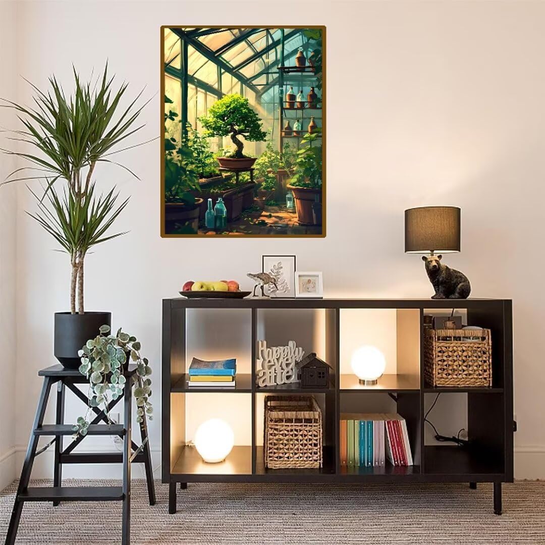 Pintura Diamante Arte del árbol Diamond Painting Adultos, Cuadros de Diamantes Niños, Bordado en Punto de Cruz Diamante Manualidades Kit, para Regalos Decoración de La Pared Del Hogar 90x120cm t-4025