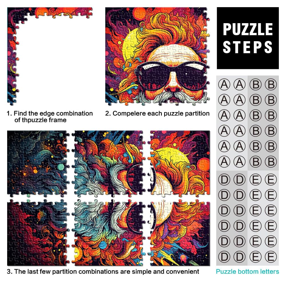 Jigsaw Puzzle Per Bambini arte colore vecchio 2000 Pezzi Jigsaw Puzzle 70 x 100 cm Grigio Card Puzzle per Adulti e Bambini Età 14 Anni Up Goditi Giochi Per Adulti