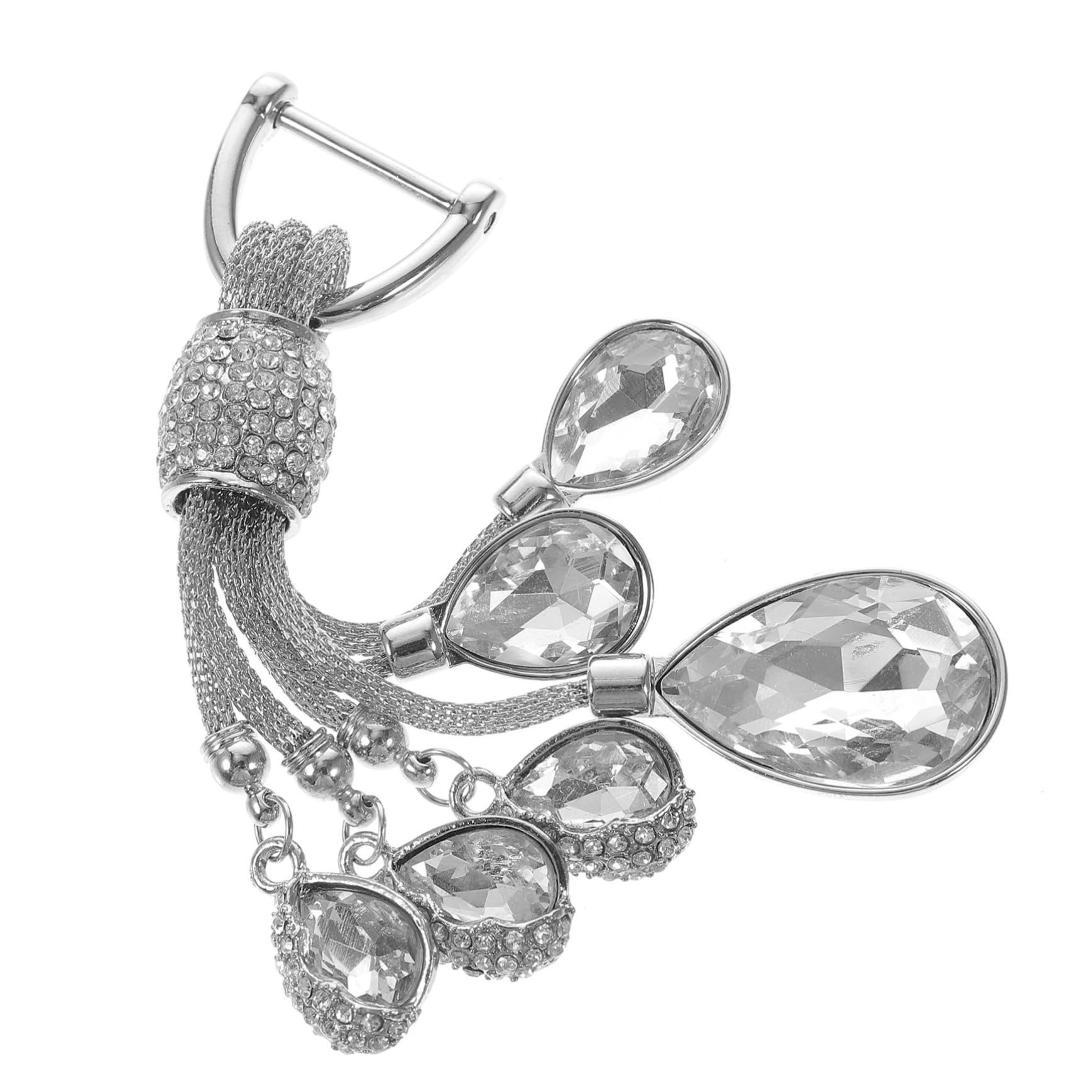 Gatuida 4piezas Llavero De Cristales Brillantes Para Mujeres Adorno Colgante De Rhinestones Para Claves De Automóvil y Equipaje Diseño Creativo y Duradero Para Amigas y Familiares