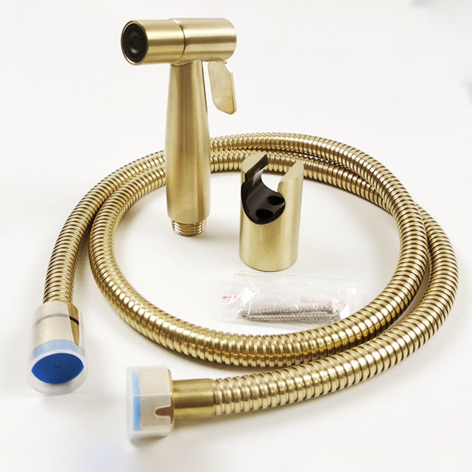 Doccetta Bidet Acciaio Inossidabile, Alta Pressione doccetta per Bidet, Oro Spazzolato Idroscopino per WC, Bidet Portatile Kit Doccetta con Staffa e Tubo Doccia