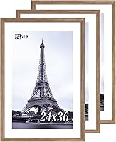 Vista 69 de VCK 8x10 Picture Frames - Black, Wide Border Solid Wood Frame, Display Photo in Horizontal and Vertical, for Home, Office, Gallery, Woodgrain