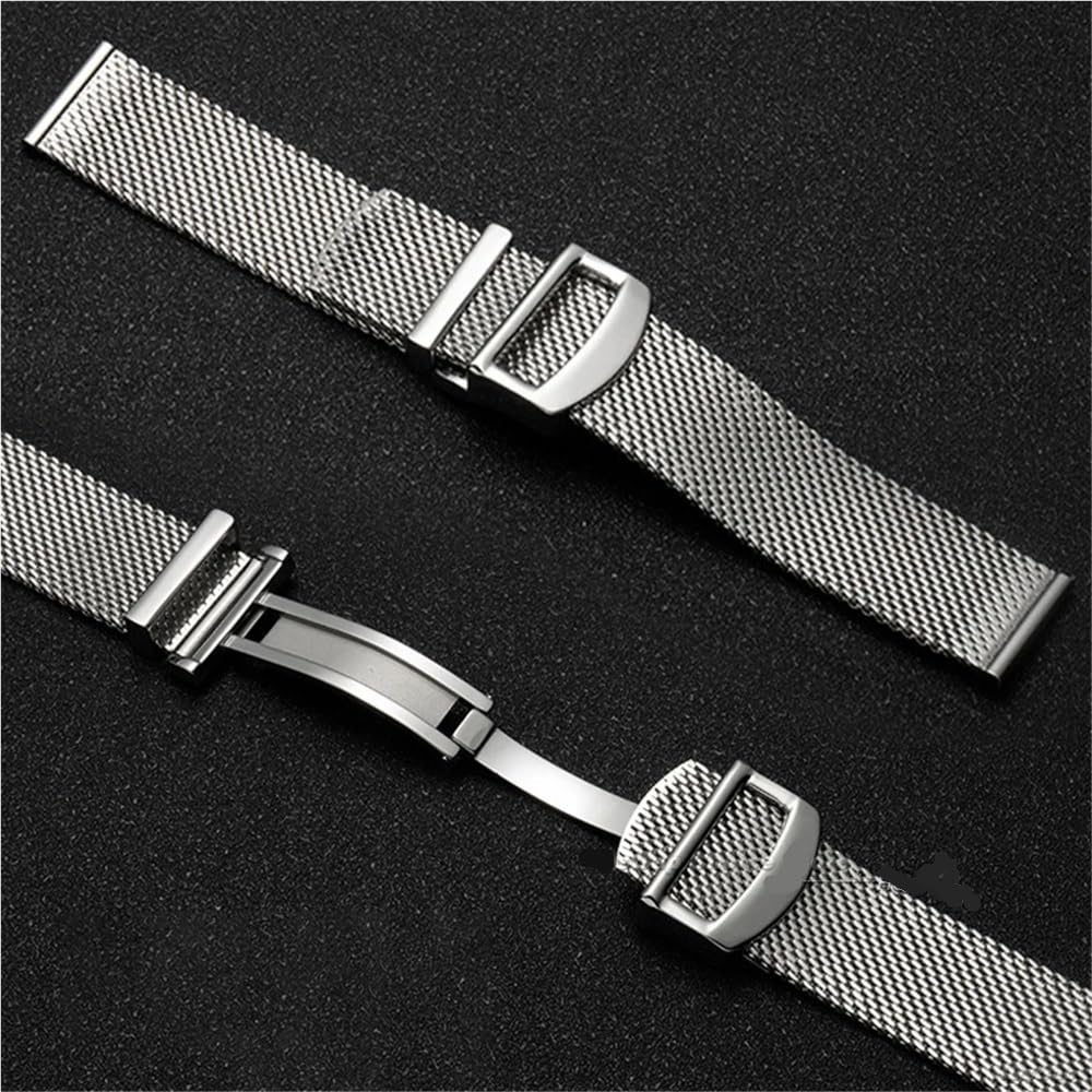 Cinturino in maglia milanese in acciaio inossidabile da 20/22 mm adatto for IWC