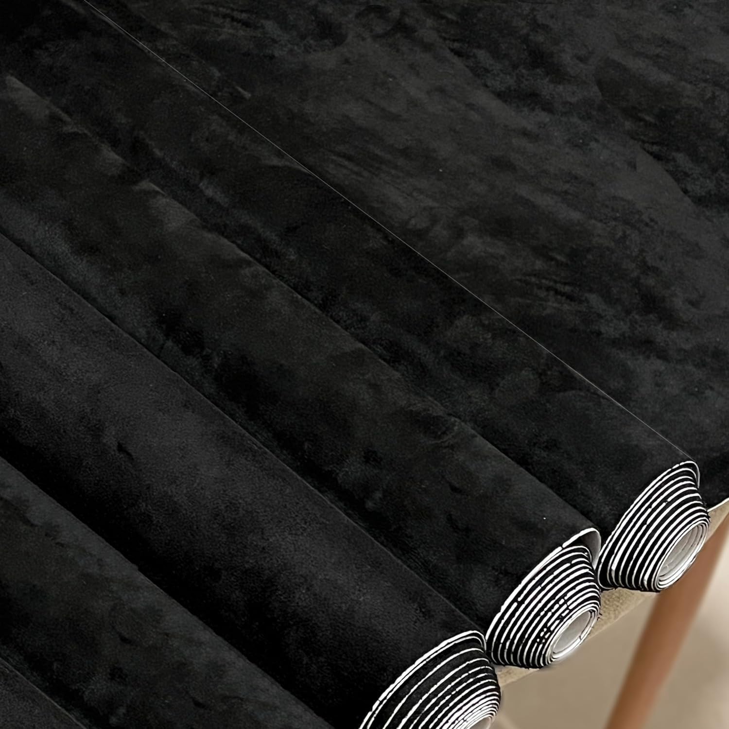 Tessuto Autoadesivo Microfibra 300x150cm - Nero, Elasticizzato, Per Interni Auto E Decorazione - Foto 9