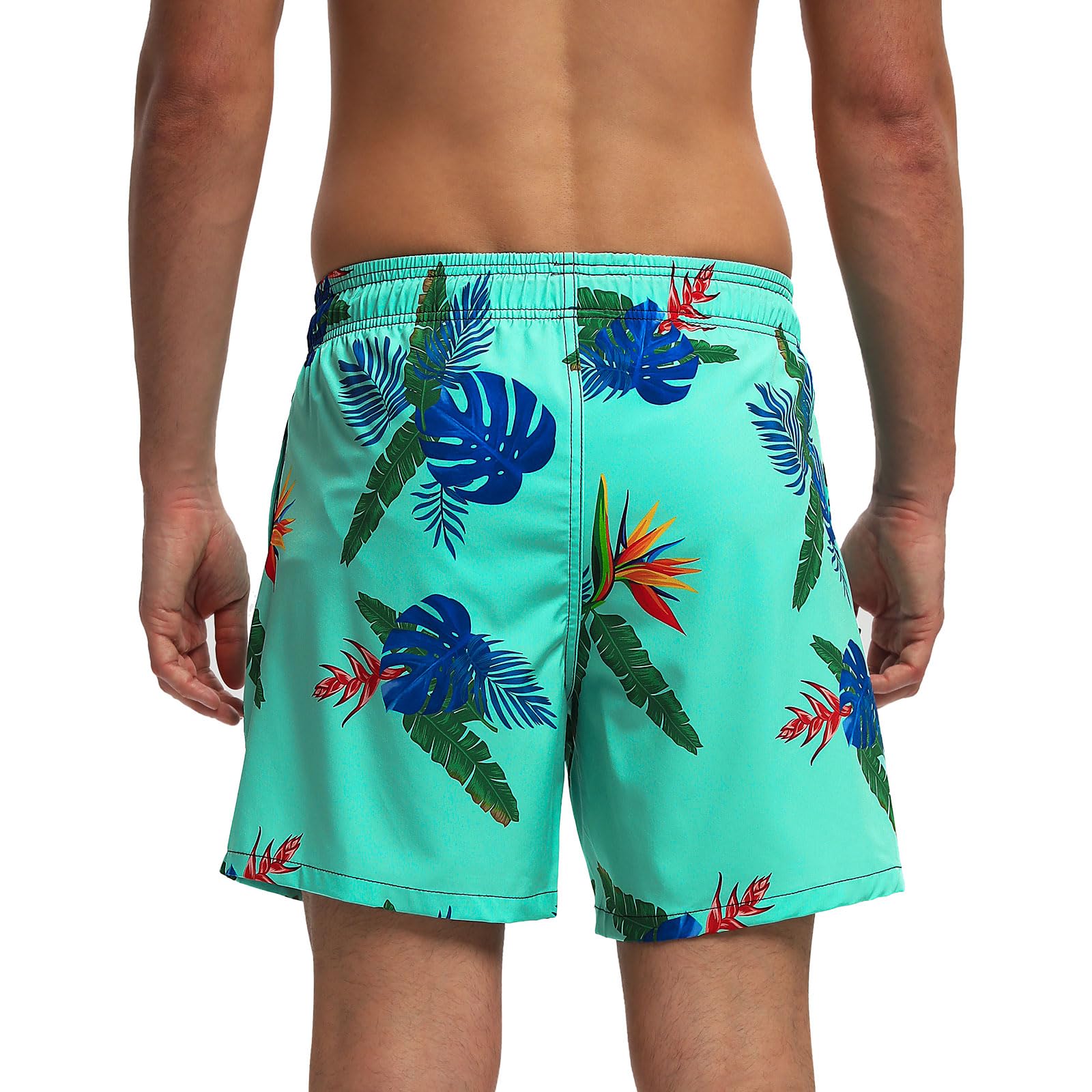 TMEOG Costume Uomo Mare Pantaloncini Casual, Costumi da Bagno Uomo Surf Lungo Costume da Spiaggia Piscina Pantaloncino Estivo con Tasche e Coulisse Regolabile