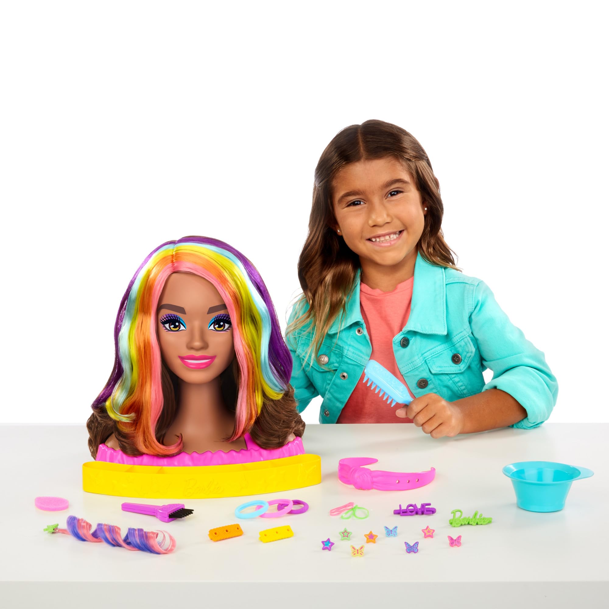 The New York Doll Collection - Set 3 Accessori Capelli Per Bambole 46cm - Fiocco, Fascia E Molletta Con Sequenze Arcobaleno, Per American Girl - 2
