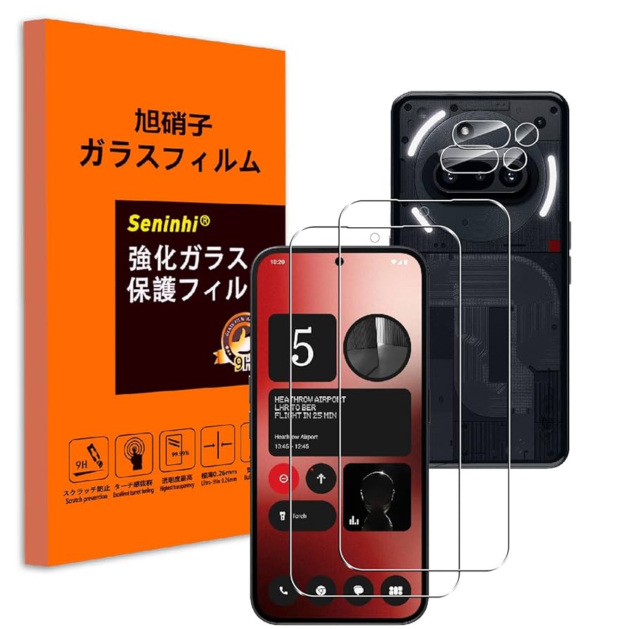 Amazon | Seninhi 対応 Nothing Phone 3A ガラスフィルム ＋