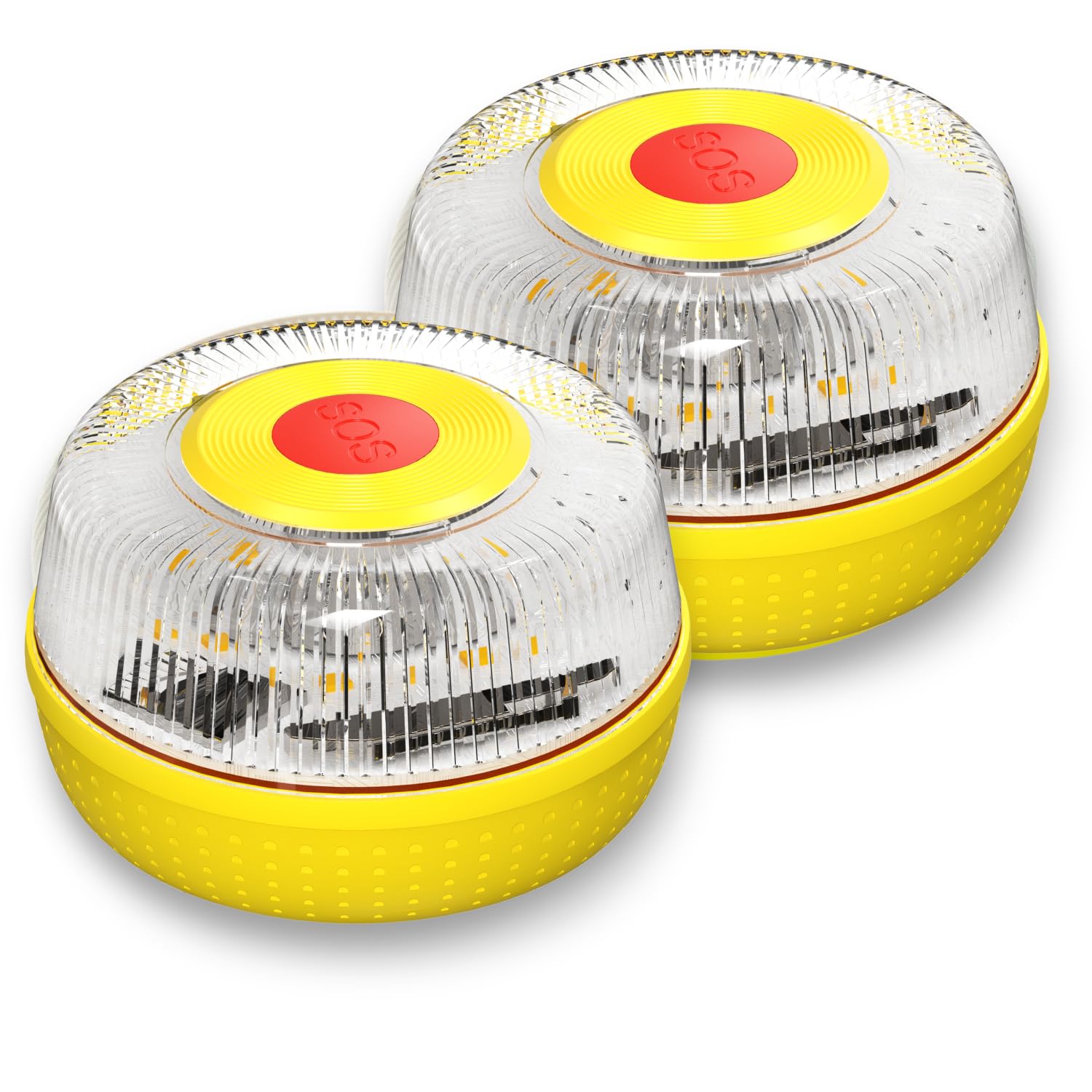MIAC Baliza v16 Homologada DGT SIM y Datos Incluidos hasta 2038 - Luz Emergencia Coche Homologado DGT 3.0 - Con Geolocalización Obligatoria Enero 2026 (Safety Light IoT, 2 uds)