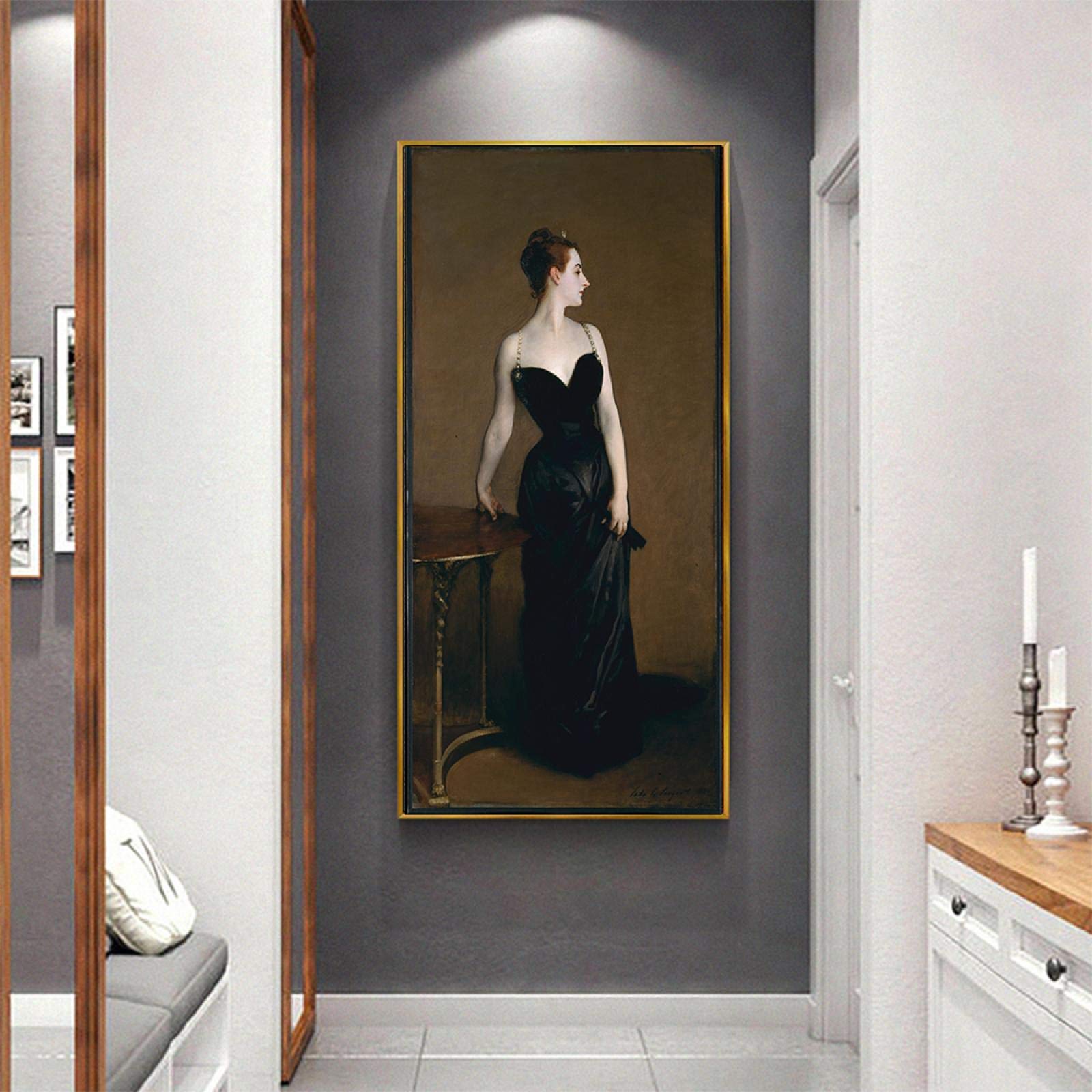油絵　象　大型　80x60 cm Amazon.co.jp: ジョン・シンガー・サージェント 「マダムXの肖像