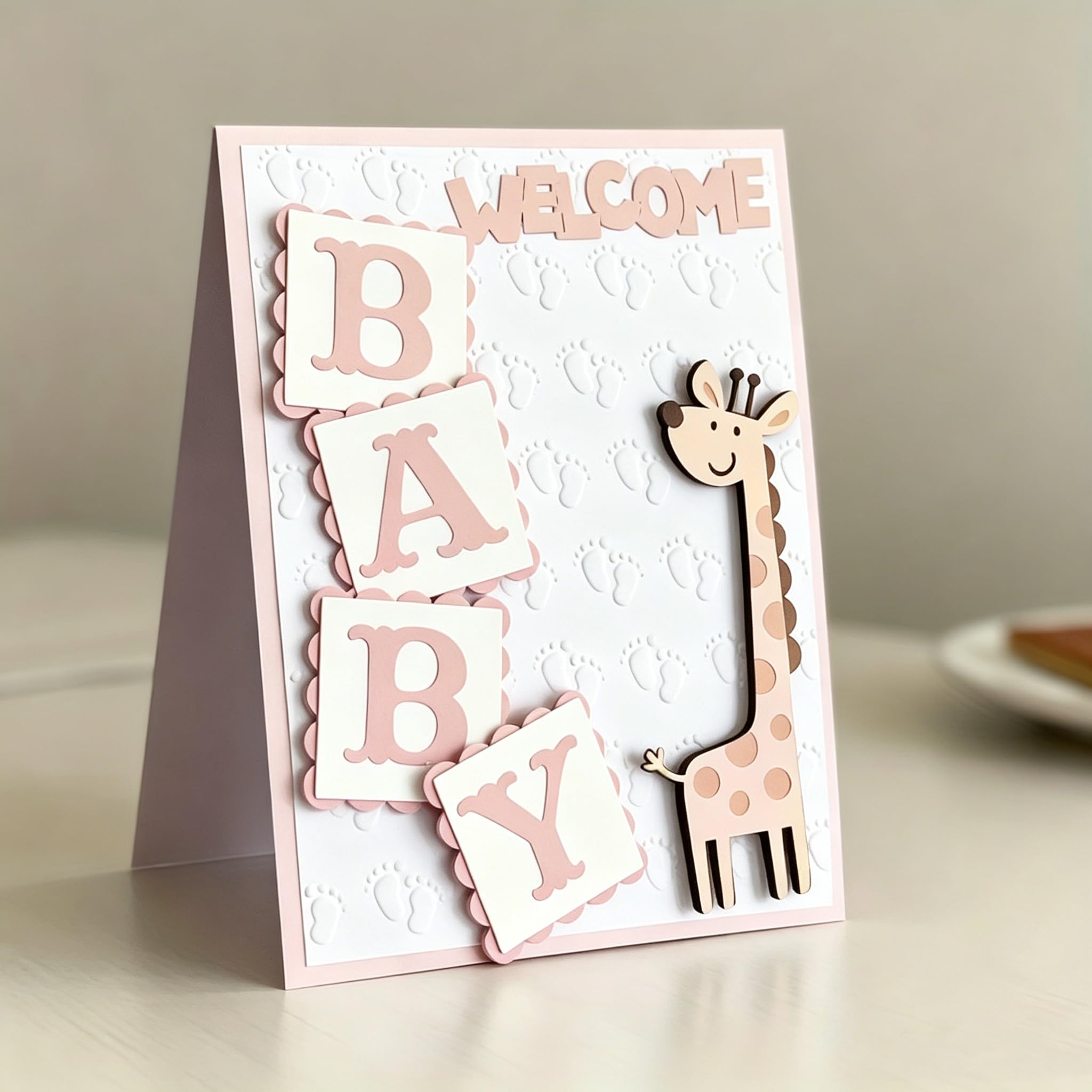 Lapoo Words Cutting Die for Scrapbooking - Durable, Cut Stencils for DIY Scrapbook Photo Album Decorative Paper Card, Card Making Supplies Party Wedding Decorations (Baby 4.7 x 3.9 in) - die cutting and embossing | Mubboo