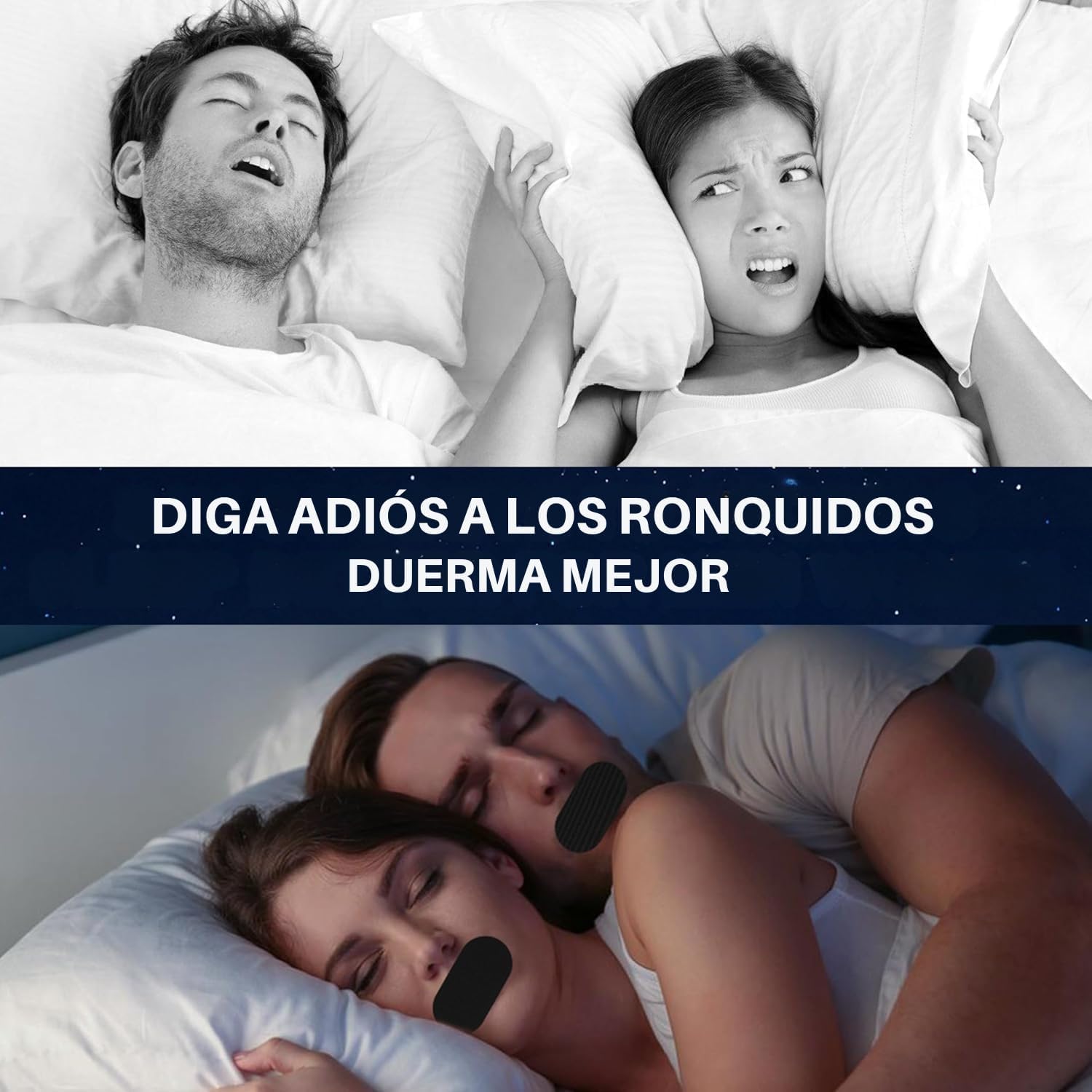 HN® PACK AHORRO 150 Tiras Bucales Para Dormir Antironquidos |Máximo Rendimiento +5 Meses Duración| Adhesivo Hipoalergénico| Mouth Tape For Sleeping| Cintas Bucales Tapabocas |Parches Para Boca Cerrada