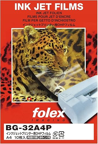 Forex BG-32A4P OHP - Película para impresoras de inyección de tinta A4, paquete de 10 unidades