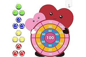 Valentines Day Gifts for Kids, 30" Valentine Dart Board with 12 Valentine Sticky Balls