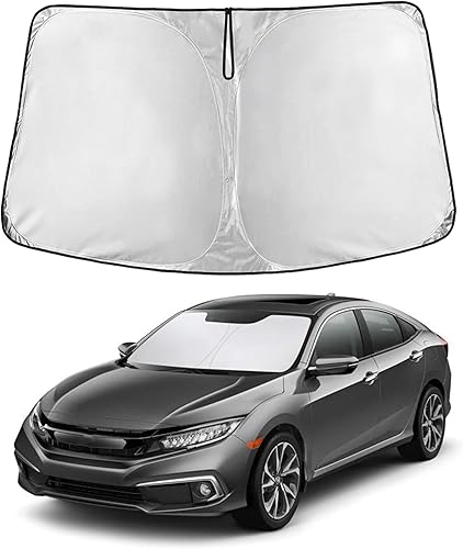 Miniatura 218 de EcoNour Parasol para Subaru Crosstrek 2013-2015 2016 2017, visera solar para parabrisas delantero y ventana, bloqueador de calor UV y protector