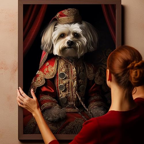 Miniatura 206 de Thuan Chow Chow Retrato de mascota con disfraz real de perro en un disfraz retrato de perro con vestimenta Retrato medieval de mascota retrato