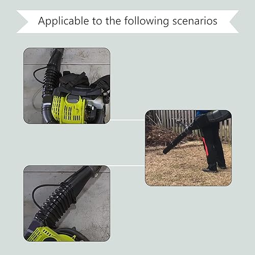 Miniatura 4 de 580473001 Tubo flexible de repuesto para soplador de mochila Ryobi RY38BP de 38 cc  RY40404 40V, compatible con modelos 308054129, 310816015,