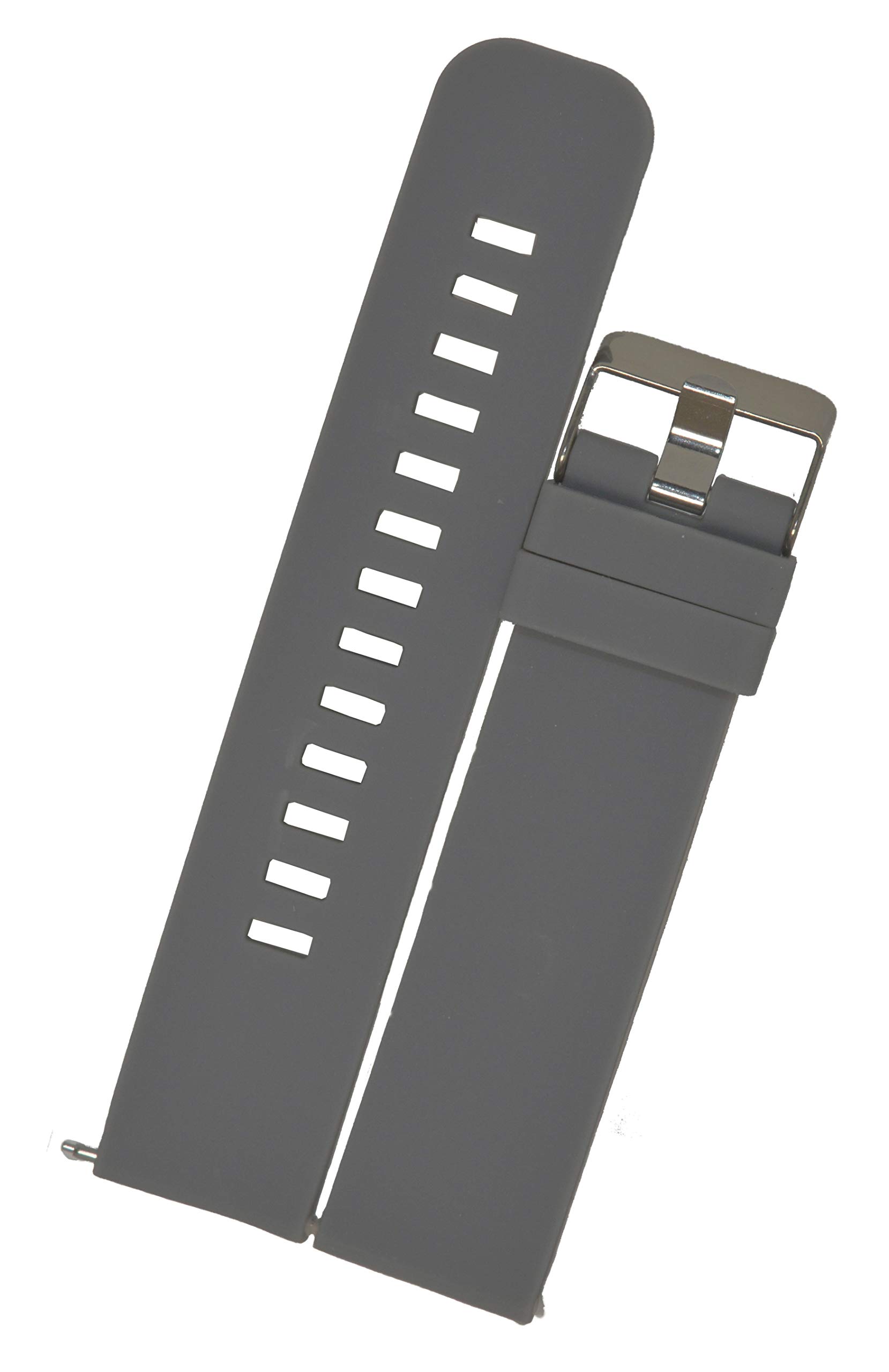 SURU® 24mm Elite Quick Release Silicone Watch Strap / Band for Men Women (Colour - Grey / Size -24mm)U8 (B095Z1WQND) Amazon Price History, Amazon Price Tracker