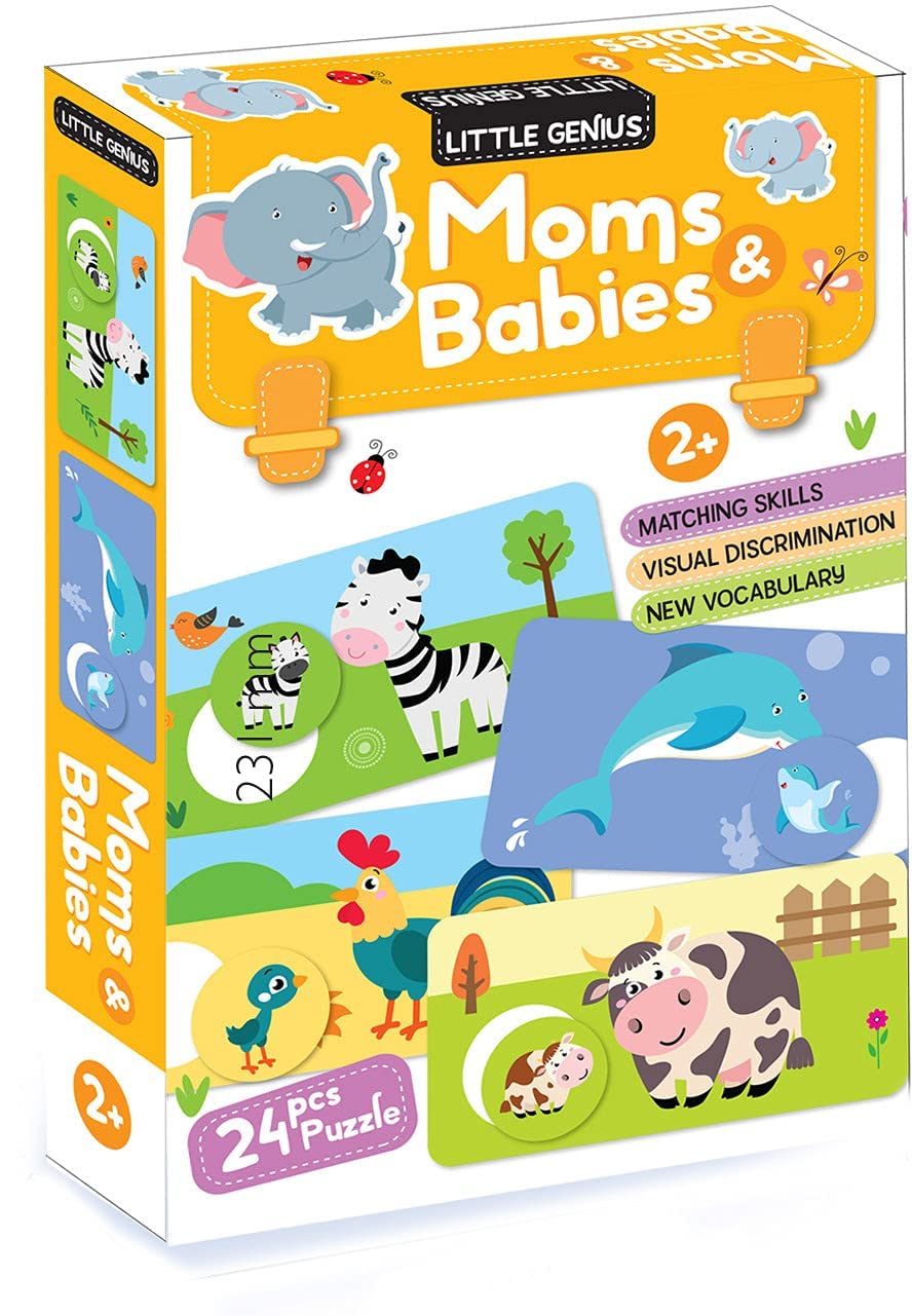 Mom and Baby (24 Pcs) Puzzle Game Box Set for Kids – Early Learning Activity with Matching Skills, Colorful Fun Illustrations for Kids, Toddlers - Ages 2+ Years (B099PN8D5C) Amazon Price History, Amazon Price Tracker
