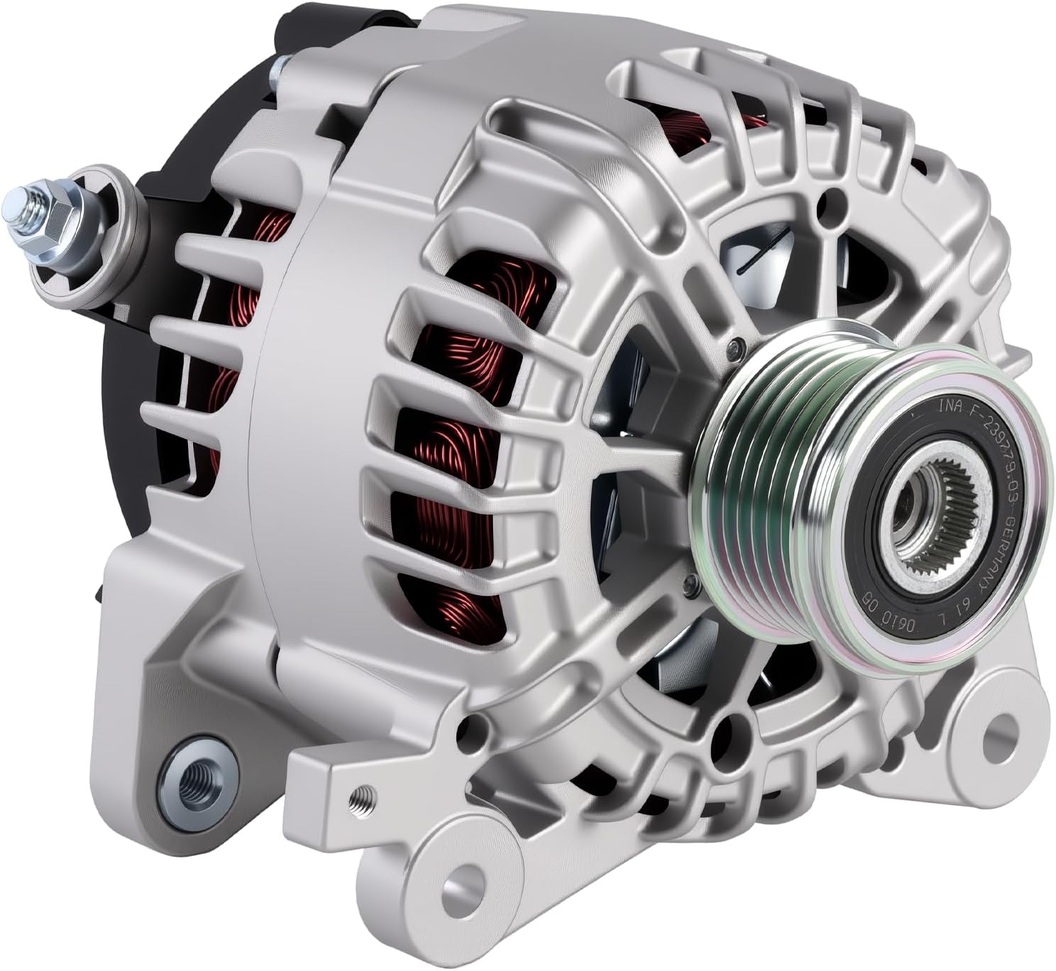 A0009067703 Alternator Compatible with Mercedes Benz C300 GLC300 GLC350e W205 C253 Metris SC6 pulley 2015-2021 0125812011 0125812058