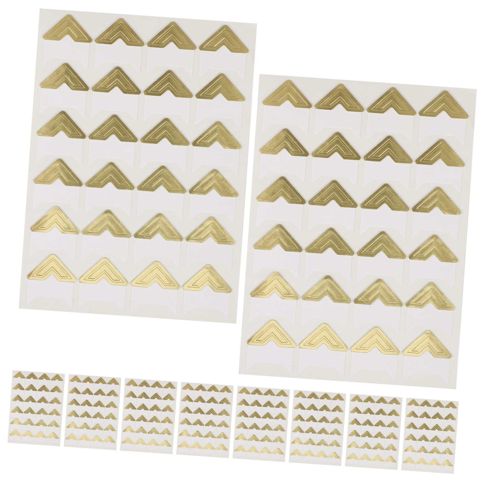 Operitacx 240pcs Photo Corner Stickers Self Adhesive for Scrapbook Journal Aesthetic Journaling Stickers DIY Photo Album Corner Stickers Quick Application Luxury Finish