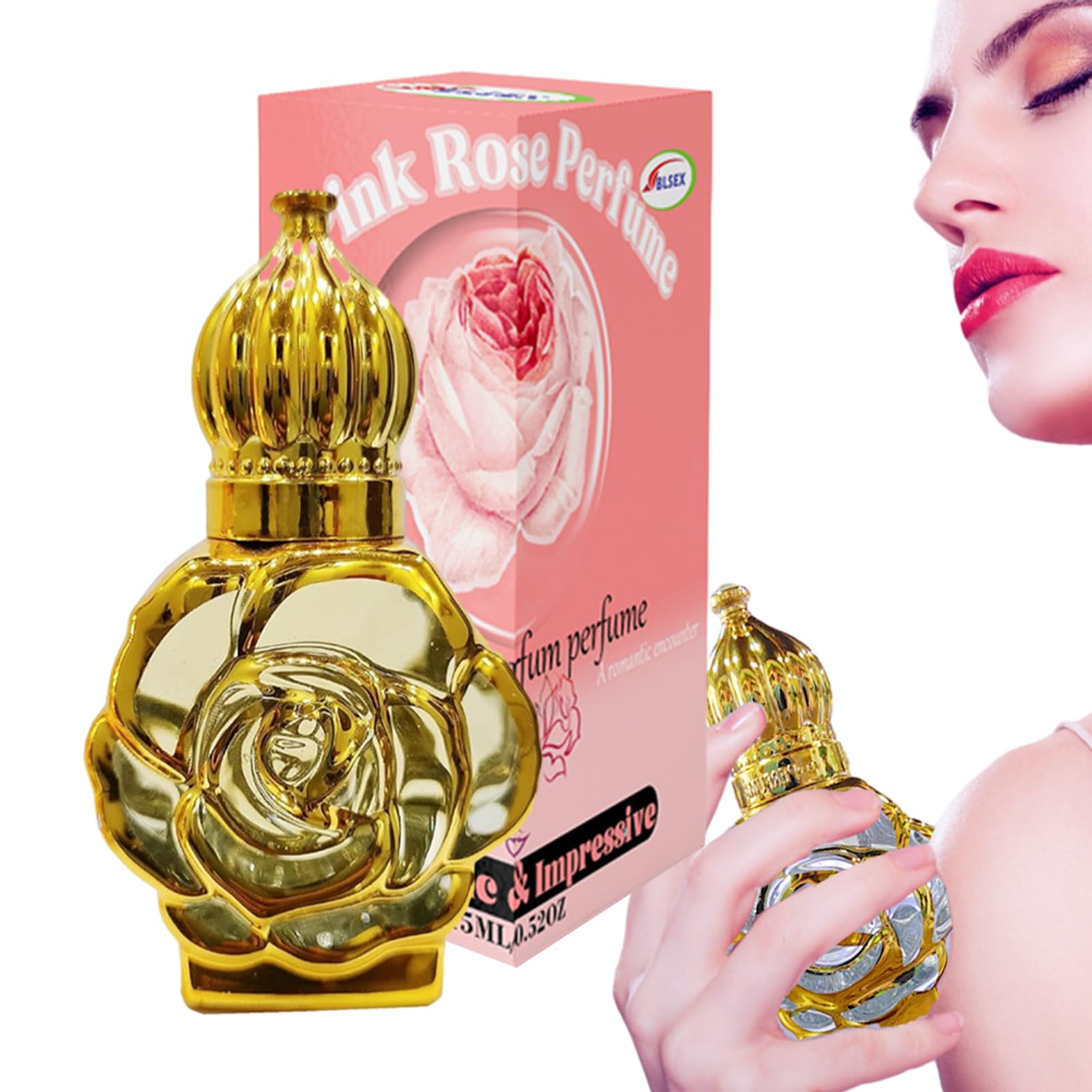 2pack Aceite de Perfume Árabe Perfume Árabe para Mujer Perfume de Colonia Aceite de Perfume Concentrado Colonia de Rosas Regalo para Mujer Cumpleaños Aniversario