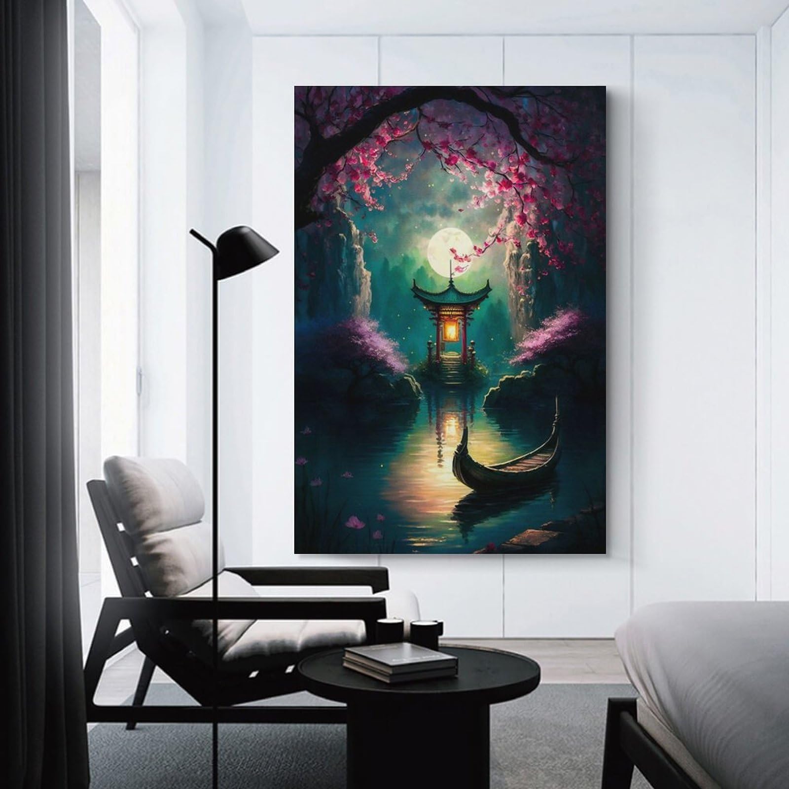 Junmoney Home Decor Wall Art The Lake Mystic, 20x30inch(50x75cm), for New Homes, Bedrooms Or Workspaces, Home Decor Gift with Stylish Appeal