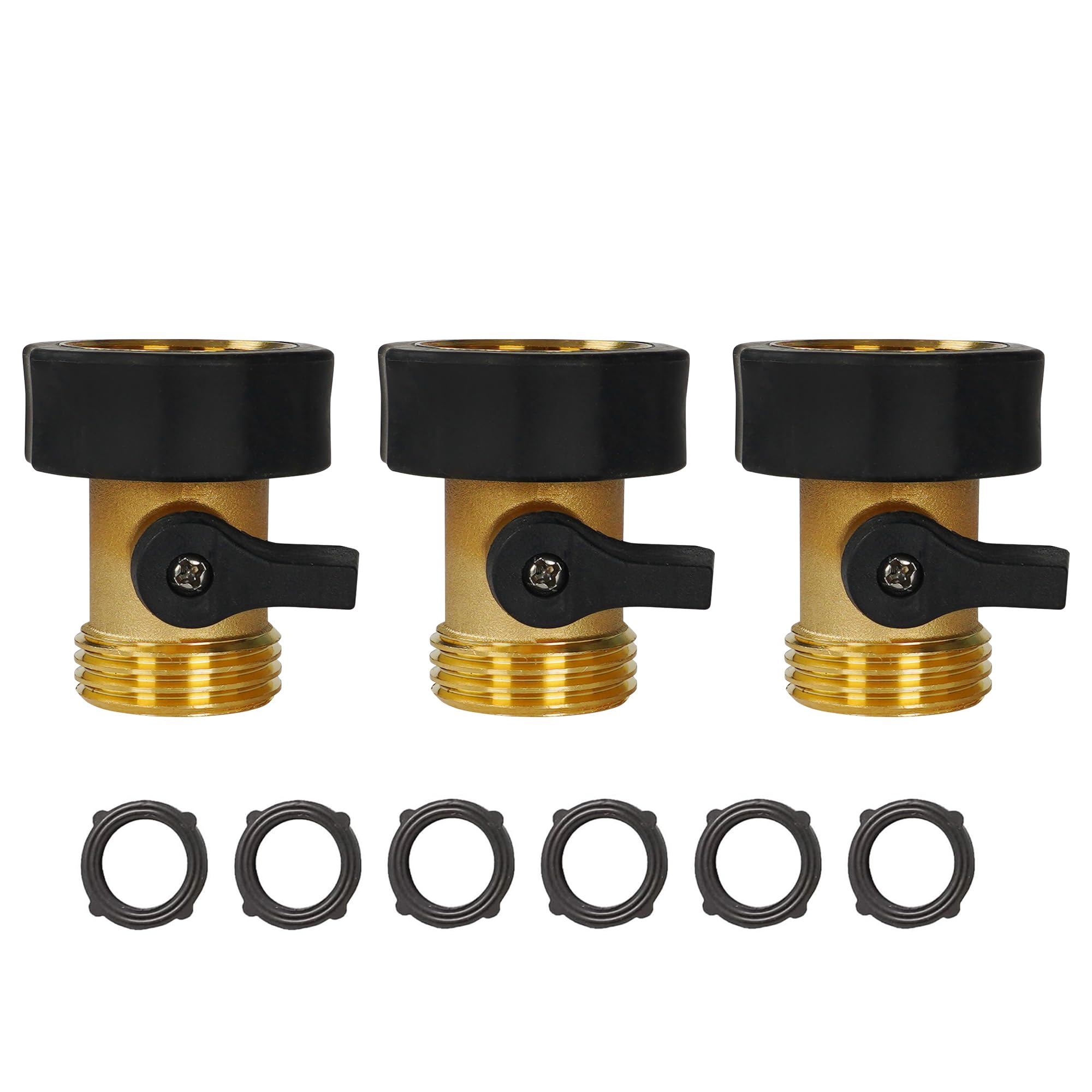 Valves d'arrêt robustes pour tuyau d'arrosage de 1,9 cm anti-fuite