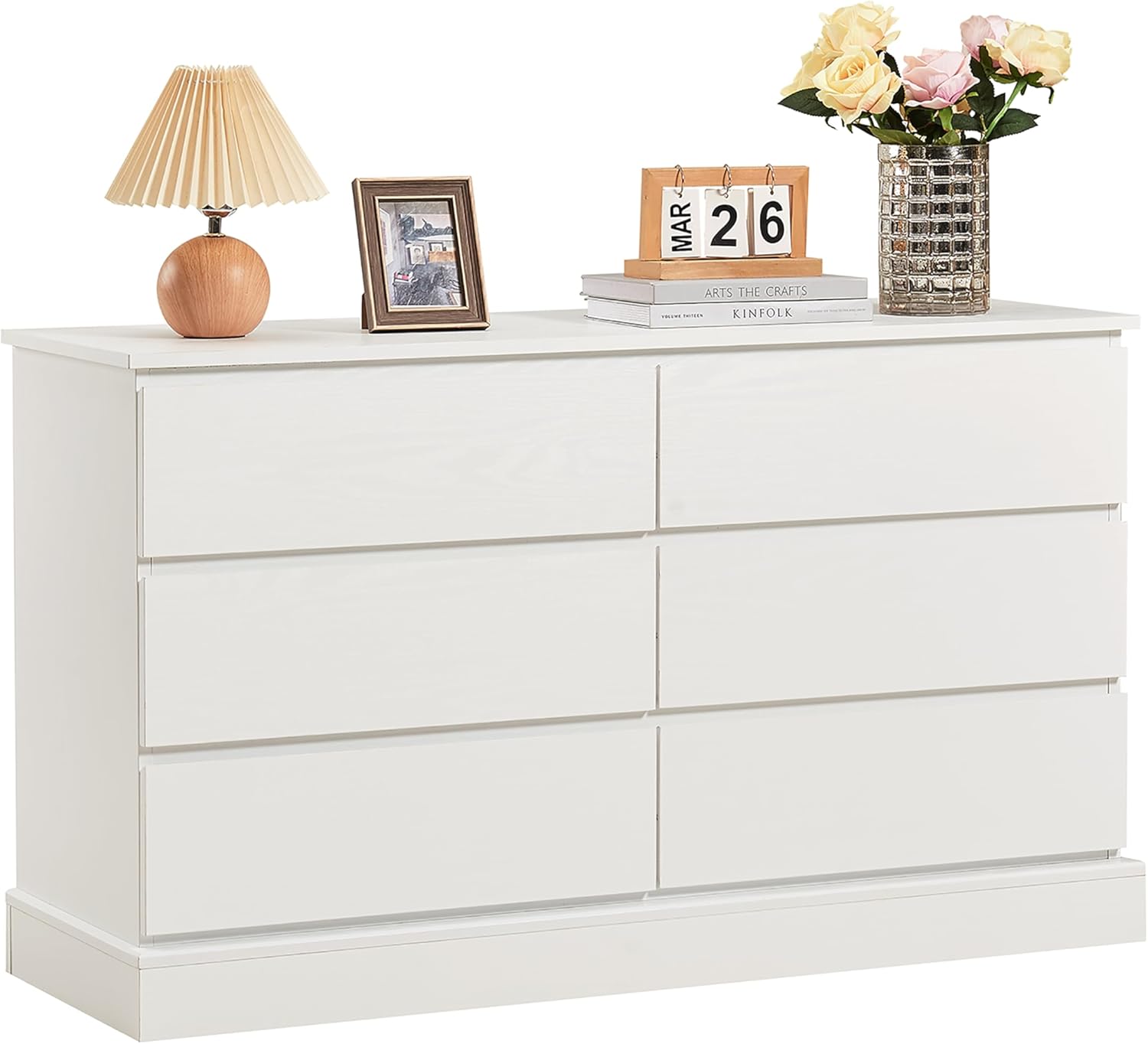 White Nursery Dresser with Soft Close Drawers