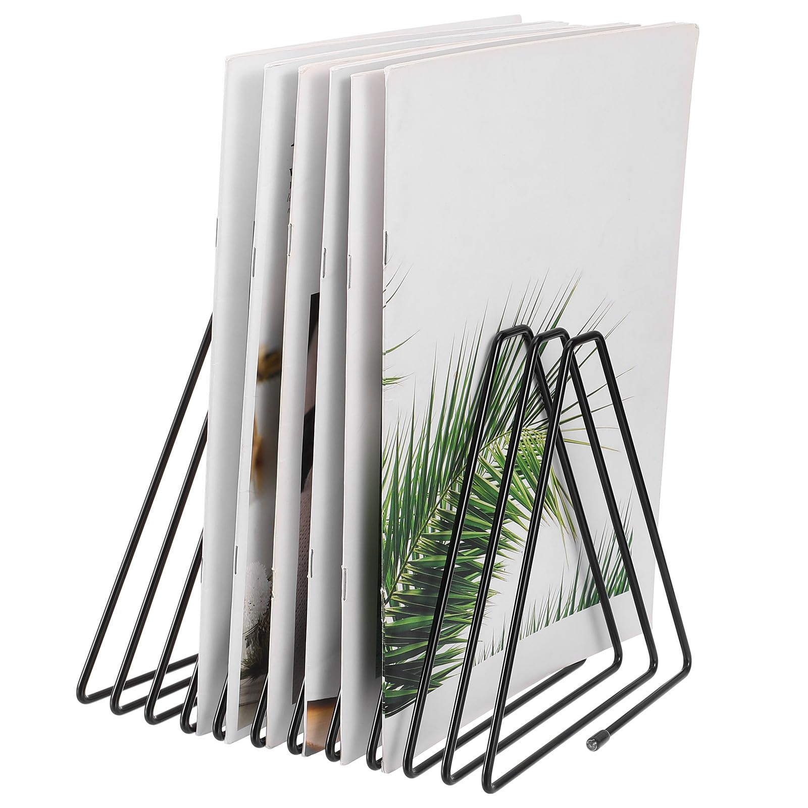 Porta documenti triangolare regolabile in metallo, 11 scomparti, minimalista, in filo nero, per ufficio, casa e scuola, elegante classificatore di file per una gestione efficiente dello spazio di