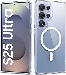 Vihibii Magnetic Case for Samsung Galaxy S25 Ultra Compatible with MagSafe, Military Protection, Robust, Shockproof, Drop Protection Cover, Thin Silicone Mobile Phone Case for Samsung Galaxy S25 Ultra