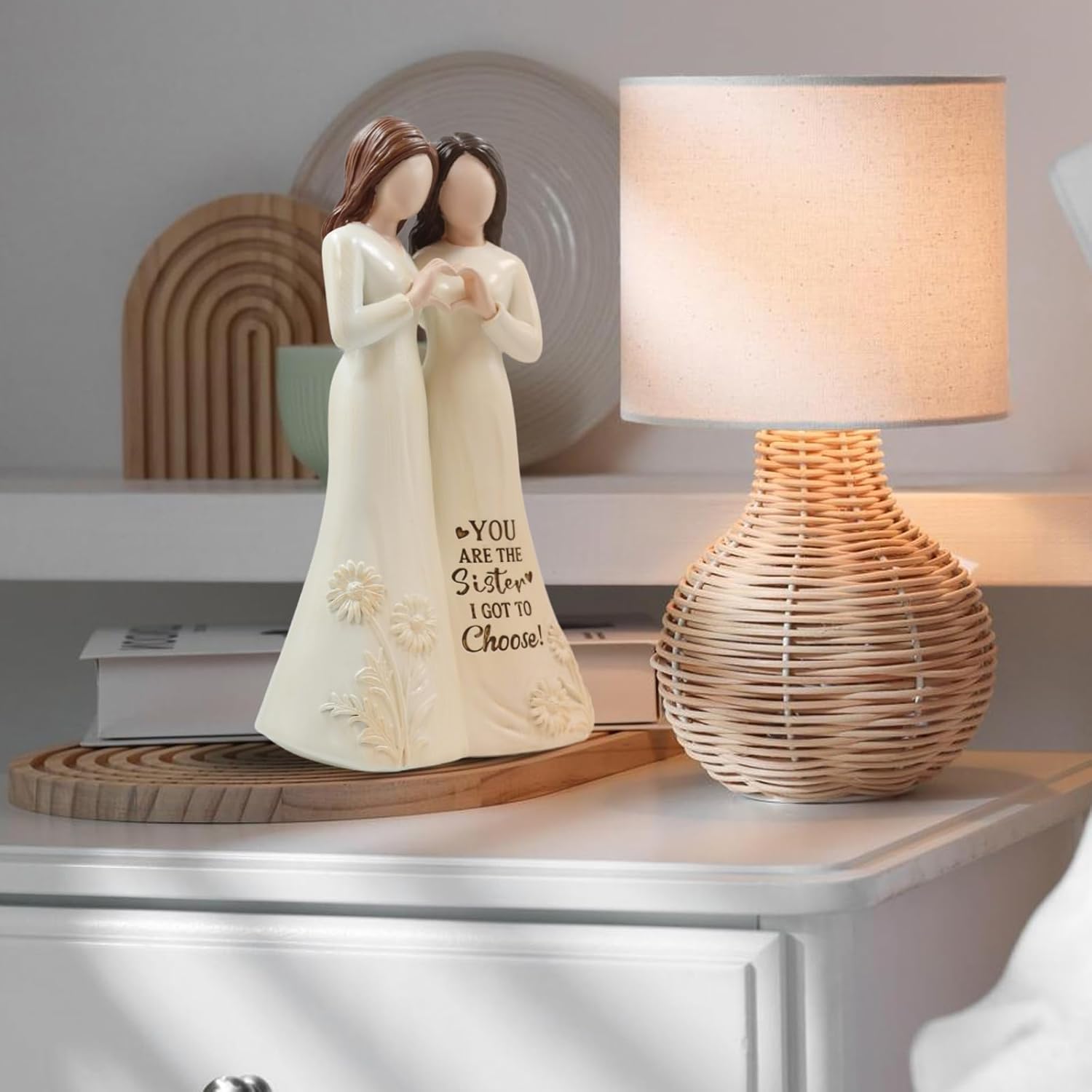 Best Friend Birthday Gifts for Women, Hand-Painted Friendship Figurines, Sister Gifts, Meaningful Presents for Birthday, Christmas, Sister’s Day - Image 3