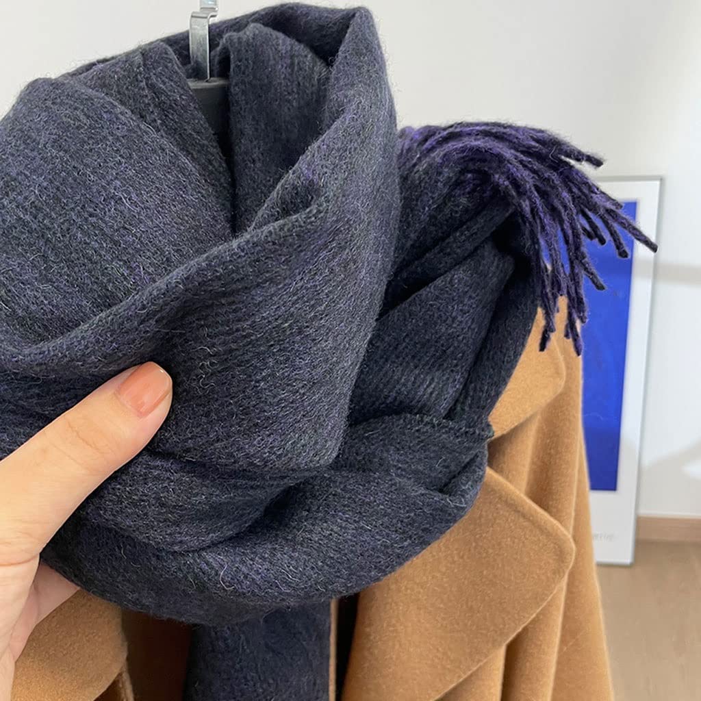 Szalik Lekki Zima Czysta Wełna Szalik Moda Jesień Ciepłe Kaszmirowe Szaliki Plaid Wzór Długa Tassels Mężczyźni Kobiety Wrap Szal Szal Miękkie