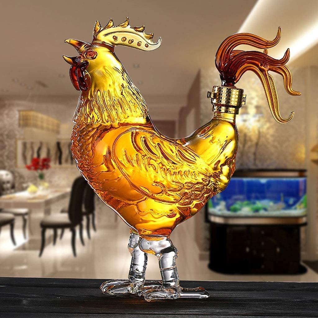 bottiglia per liquori a forma di animale, Serie zodiaco cinese, decanter for alcol a forma di animale(0.5 Litres)