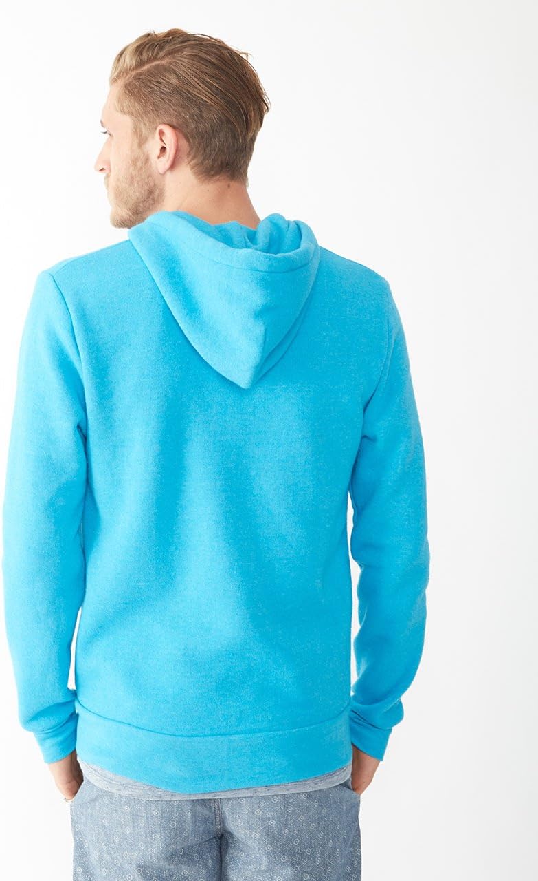 Alternative Men's Rocky Zip Hoodie Sweatshirt Small Vivid Blue