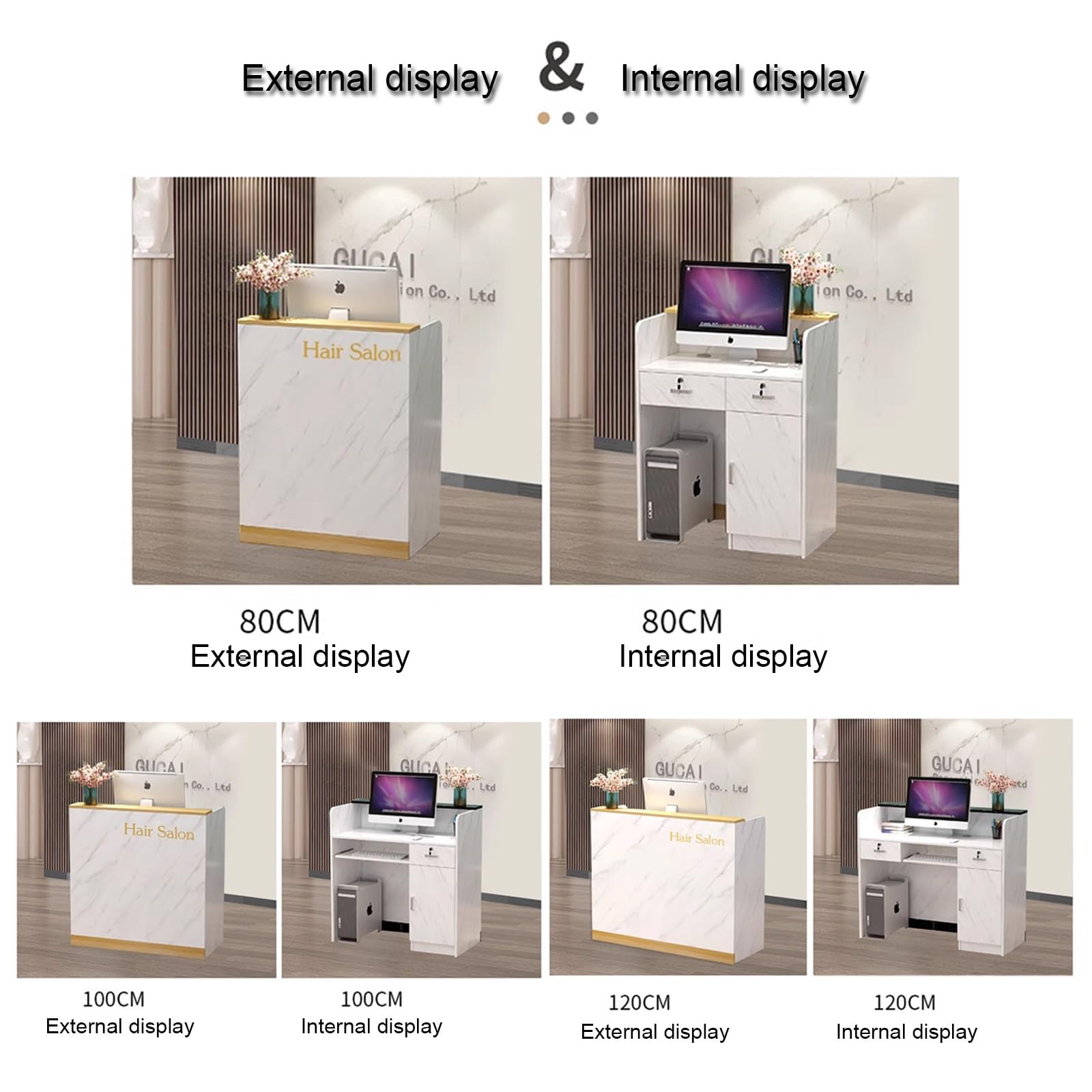 Elegante tavolo da reception moderno per salone e ufficio, design contemporaneo resistente e funzionale, lunghezza 100 x larghezza 40 cm, ideale per aziende