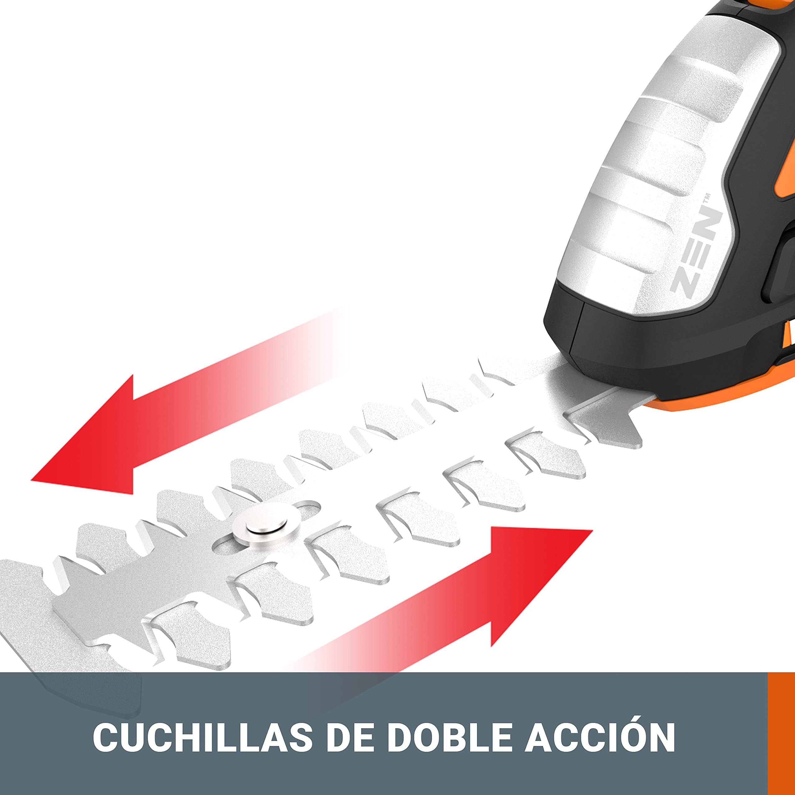 WORX wg801e.9 20 V de Hierba y arreglasetos wg801e Incluye 3 Varios Cuchillo, sin batería y Cargador