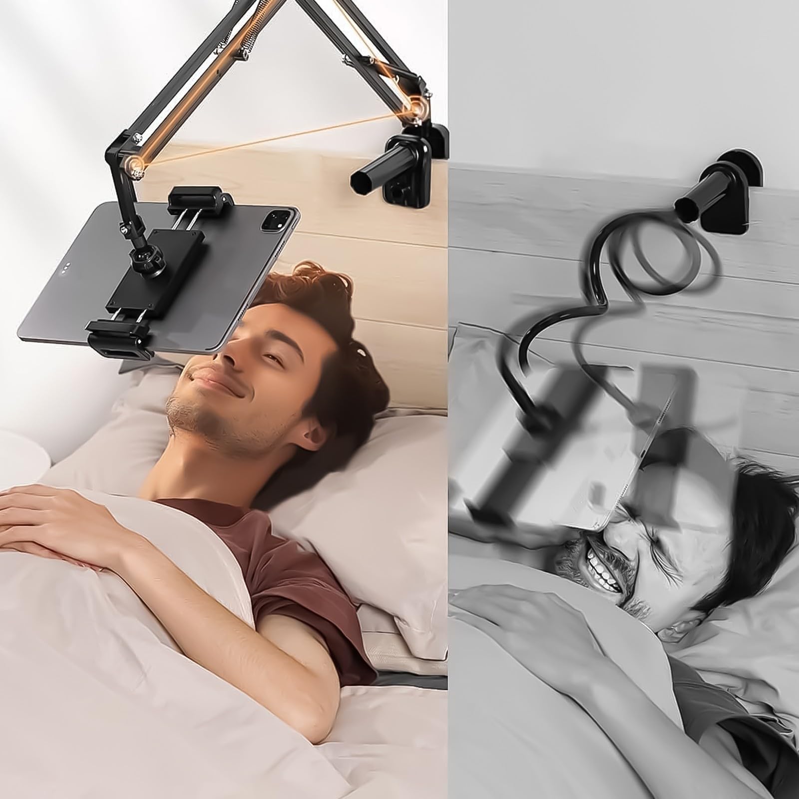 Metall Mikrofonarm Ständerhalter, flexible Positionierung, starke tragende Tischhalterung für Desktop Setups, flexibler Mikrofonarm