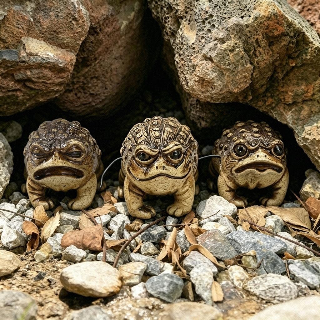 Photo 1 of HUYIENO Solar Garden Statue Outdoor Decor Toad Ornament Waterproof Solar Powered LED Lights Frog Garden Decor for Yard, Patio, Lawn Gift for Mom, Women, Housewarming