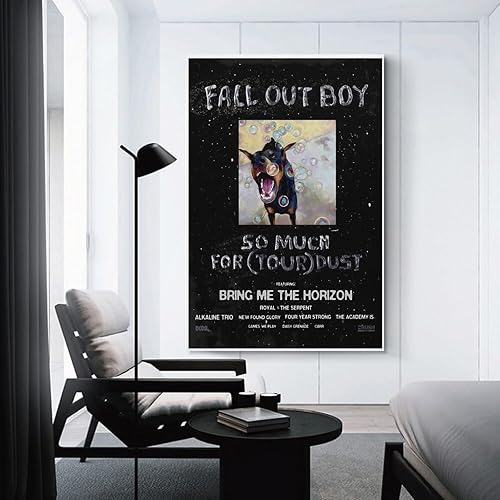 Miniatura 3 de 1 póster de lienzo con texto en inglés "Fall Out Boy So Much (for) Stardust", decoración de dormitorio, paisaje, oficina, regalo de cumpleaños de