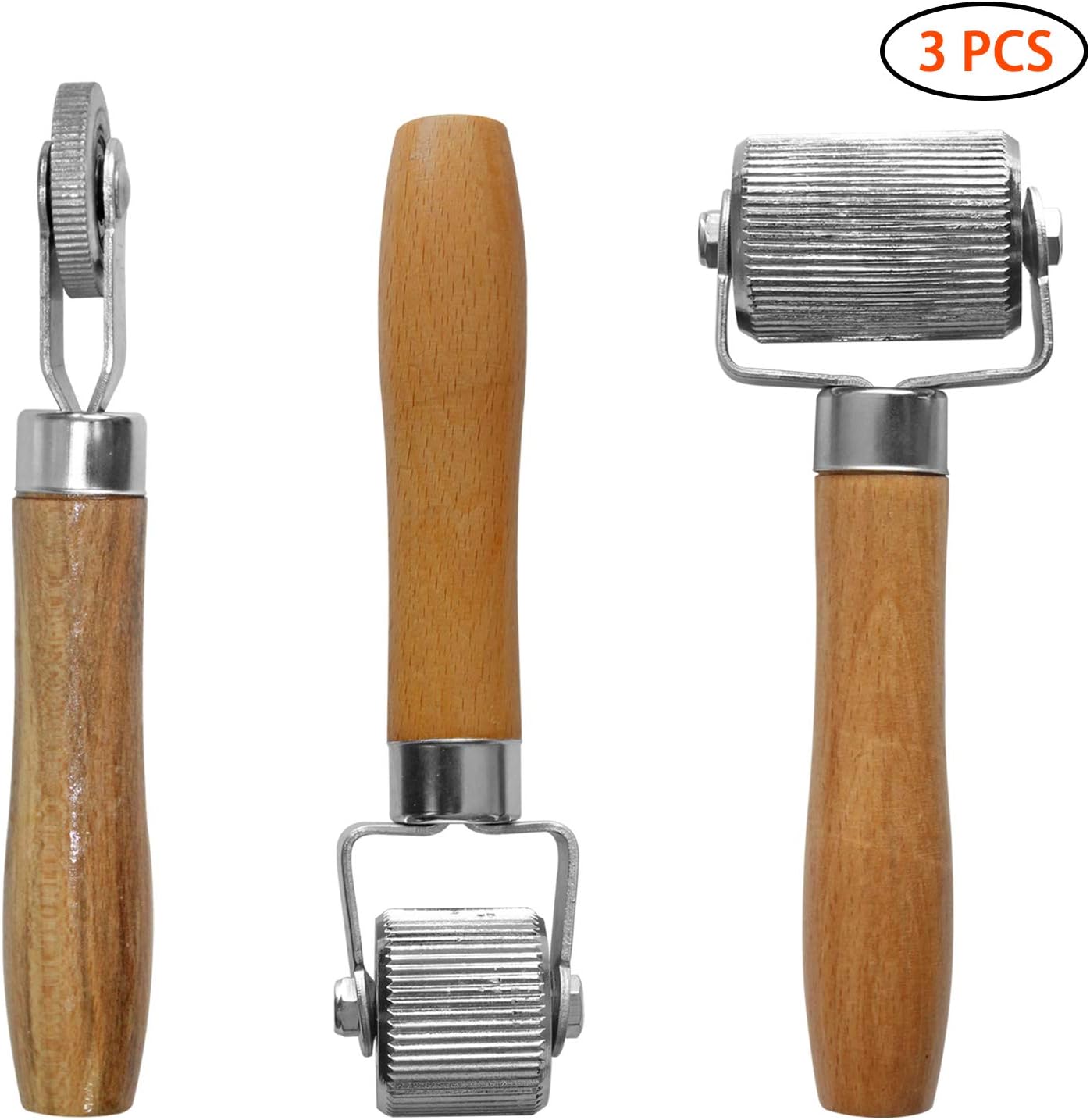 ZHUBANG 3PCS Auto Sound Noise Deadening Mat Roller Proof Automotive Hand Press Installation Tools Car Audio Roller Wheel Professional Interior Accessories