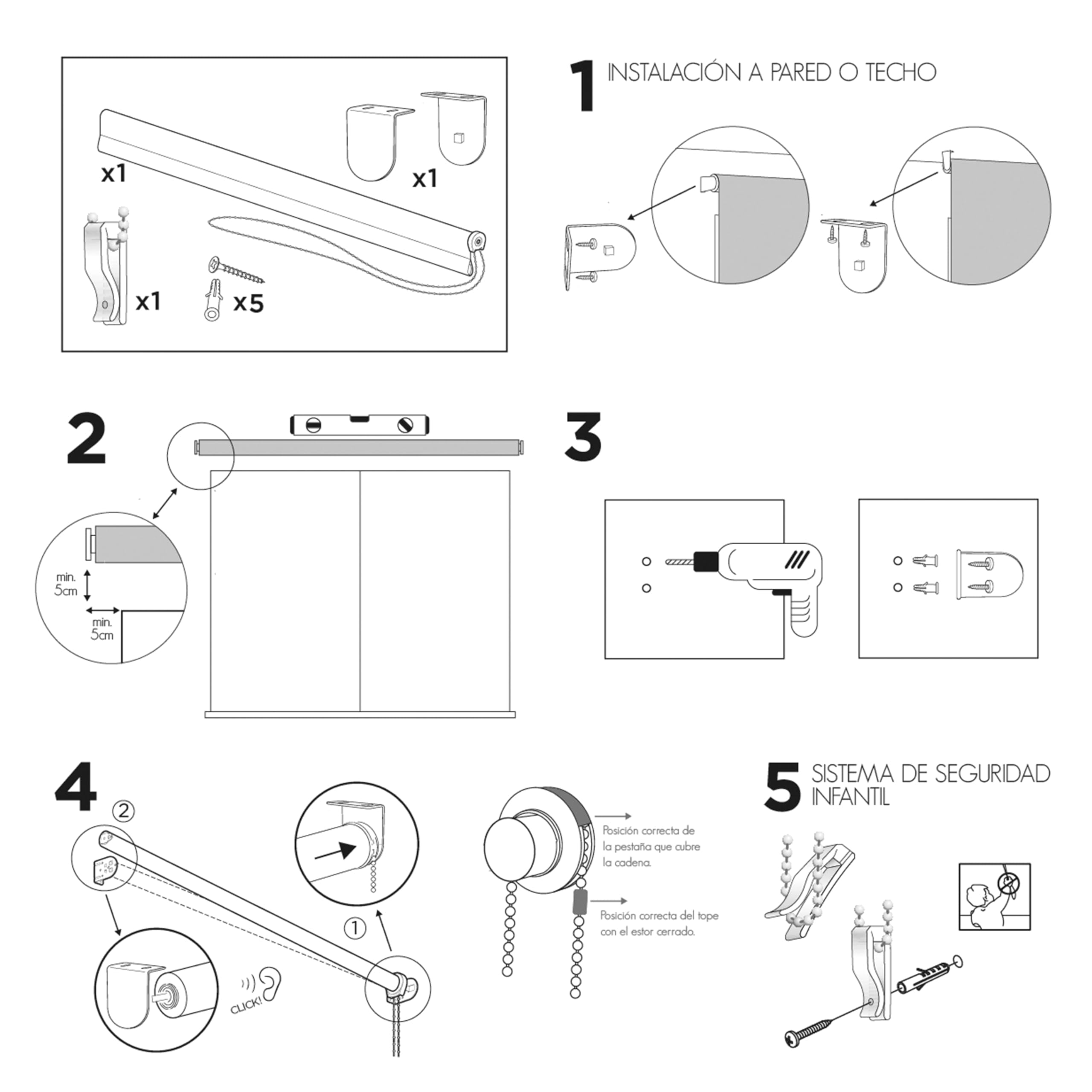 Blindecor Store Enrouleur translucide sur Mesure Store Enrouleur sur Mesure Blanc cassé 125 x 250 cm Dimensions du Tissu 122 x 245 cm