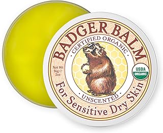 Balm Unscented, 100% Organic Olive Oil & Beeswax, Fragrance Free Hand Cream, Long Lasting Sensitive Skin Moisturizer, 2 oz Tin