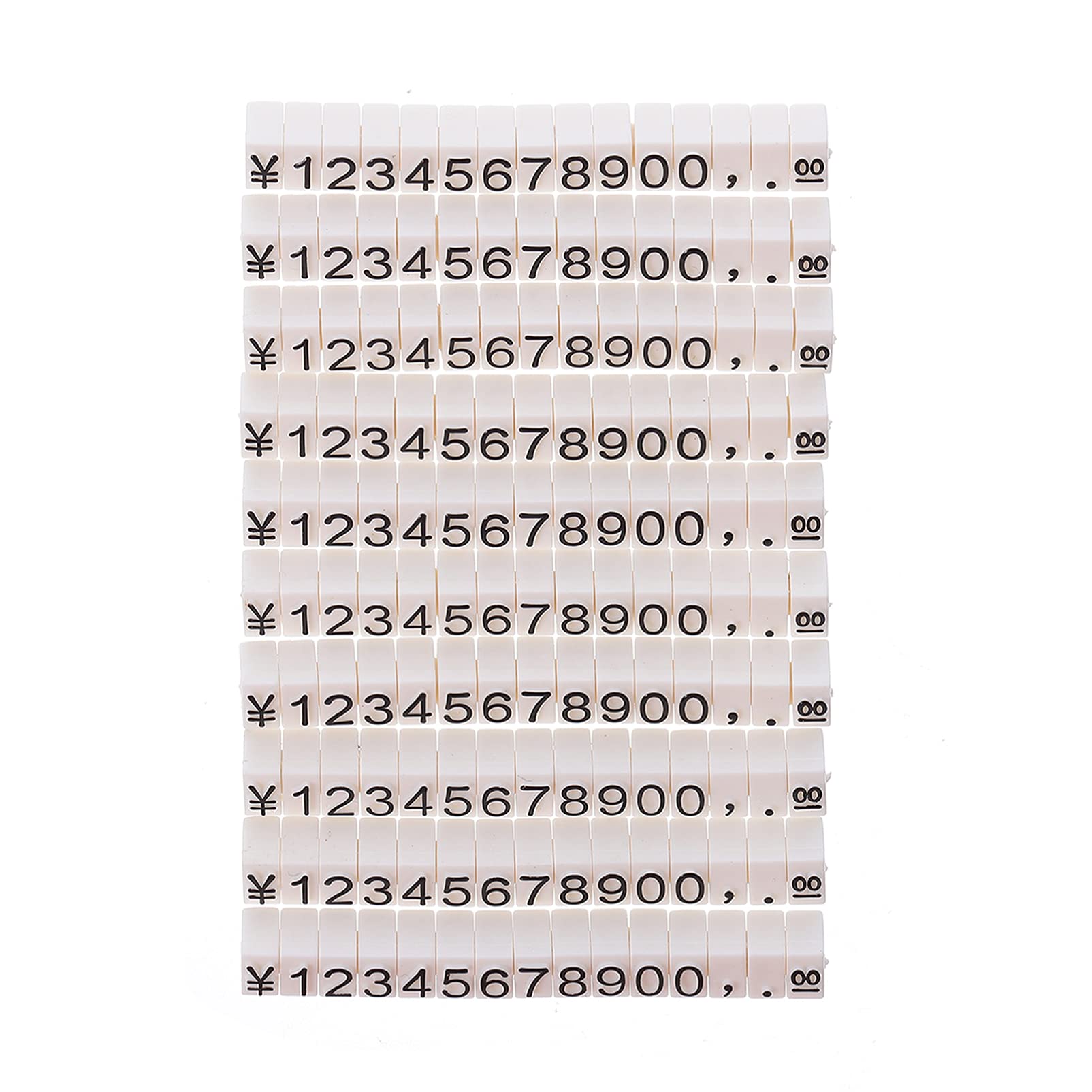 Veemoon Custom Number Tags - 10pcs Pricing Stand Labels for Cake Rings & Commodity Boards - &