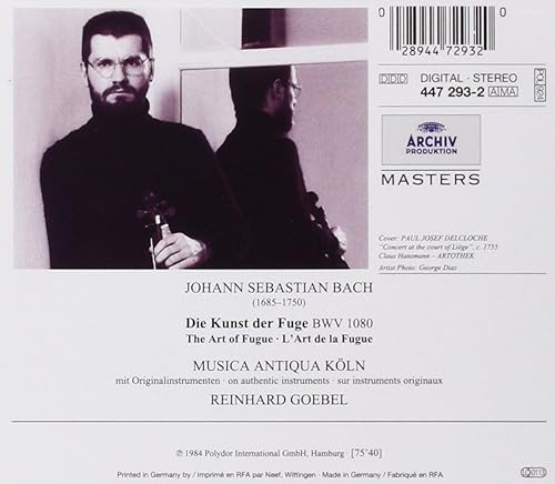 Miniatura 2 de JS Bach The Art of Fugue Die Kunst der Fuge