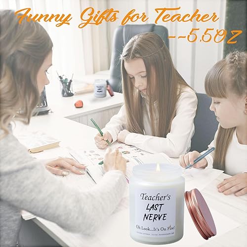 Miniatura 6 de Regalos de agradecimiento a los profesores, velas perfumadas con aroma a lavanda del último nervio del maestro, divertidos regalos de cumpleaños