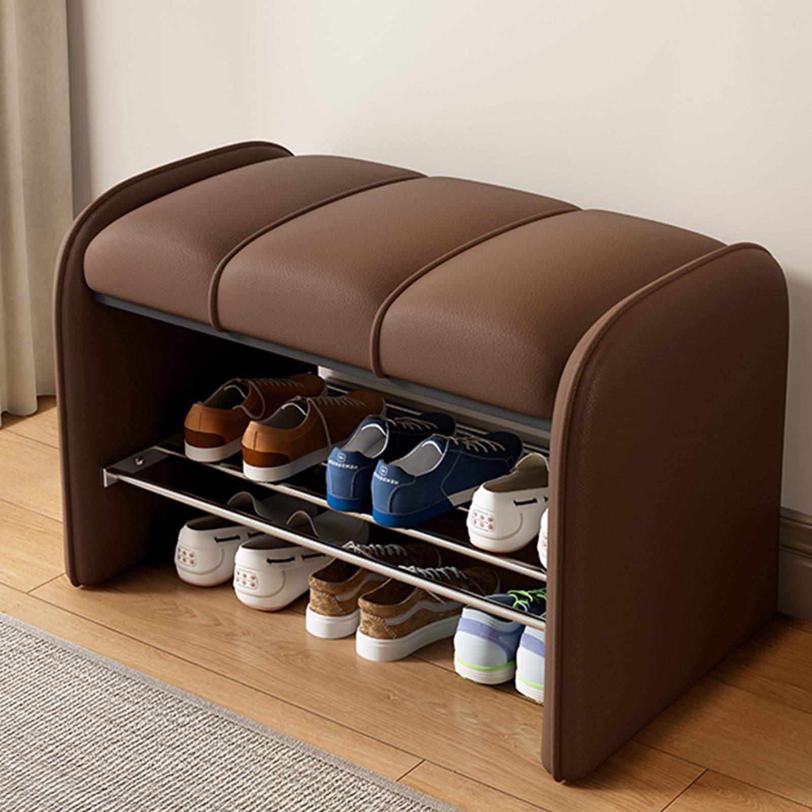 Banc d'entrée avec rangement pour organiser vos chaussures