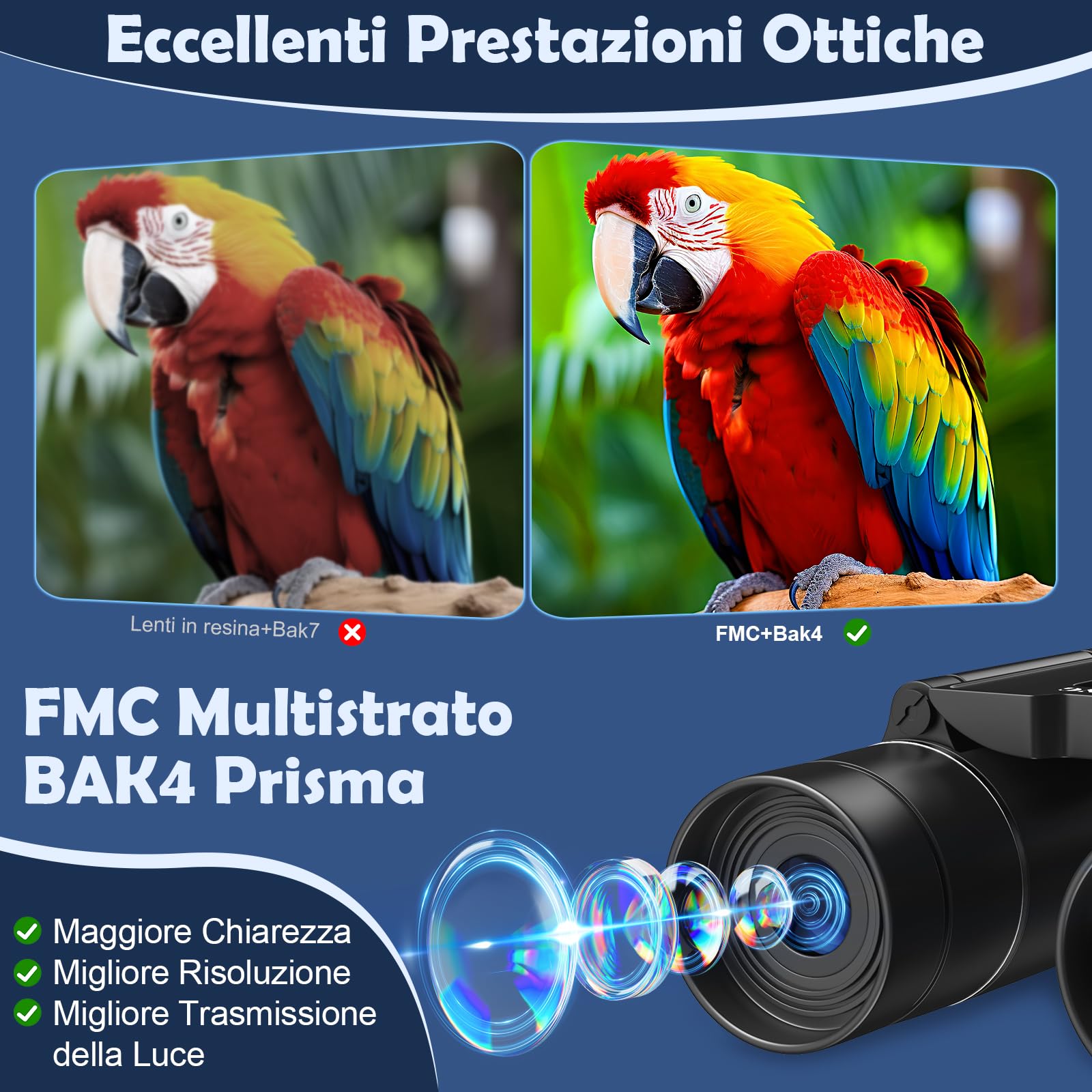 Binocolo 10x25 per bambini adulto, piccolo compatto leggero mini tascabile binocolo per bird watching, viaggi, osservazione delle stelle, caccia, campeggio, concerti, teatro, sportivo, opera