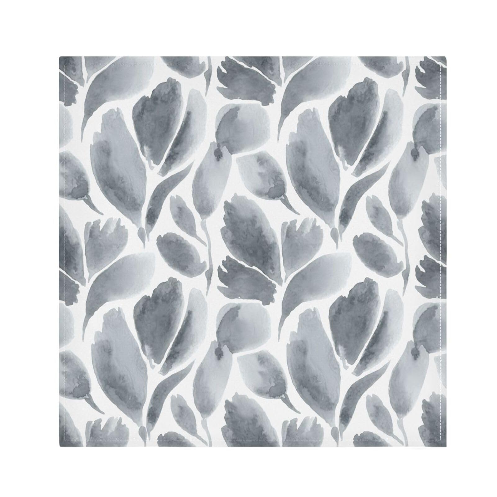 Ttgoth Leaves Cloth Napkin Set of 4 Washable & Reusable Dinner Napkins for Dining Table, Banquets, Wedding, Party, 50x50 cm