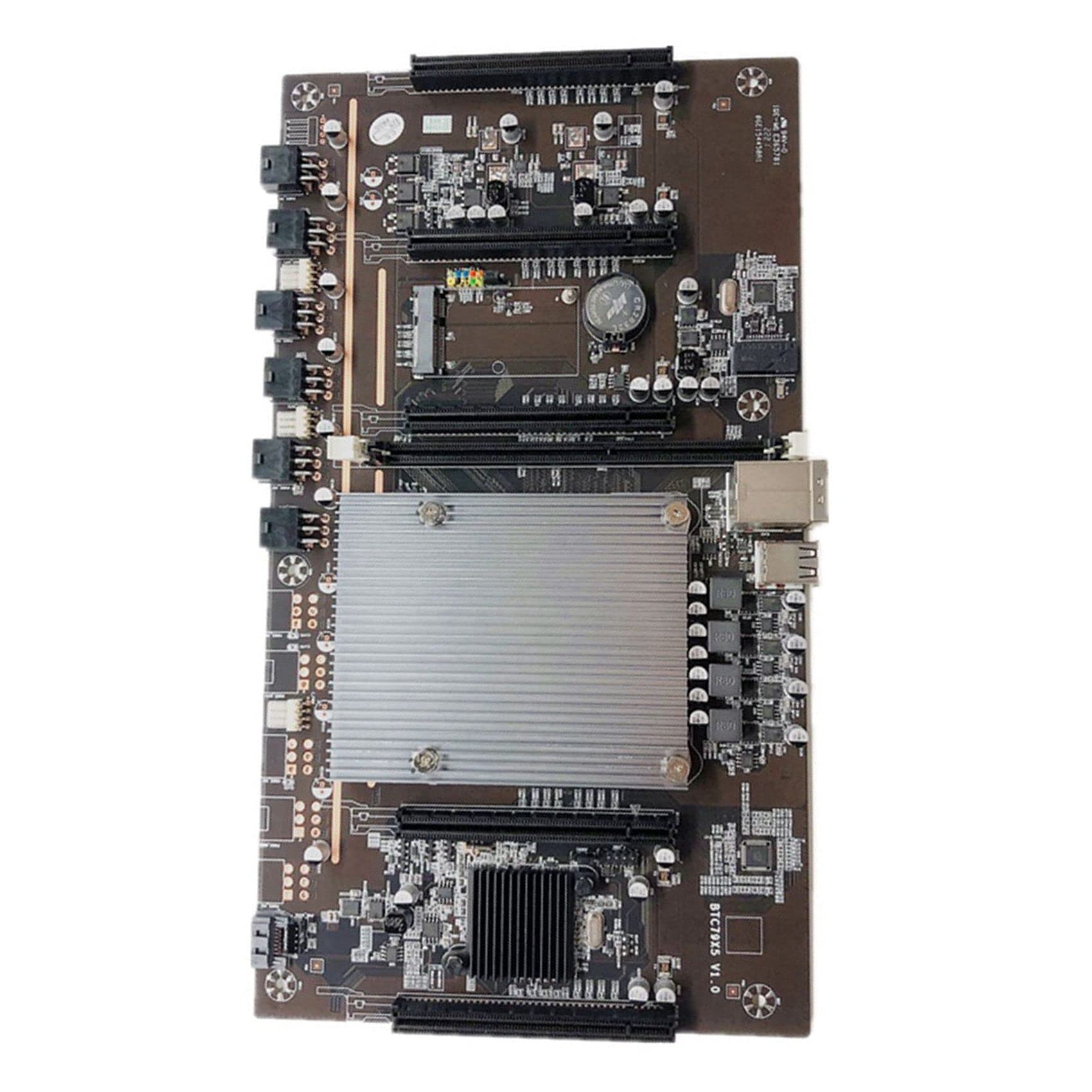 Beauneo BTC Mining Motherboard BTC79X5 V1.0 LGA 2011 DDR3 Supports 32G 60mm Pitch Support RTX3060 Card for BTC Miner