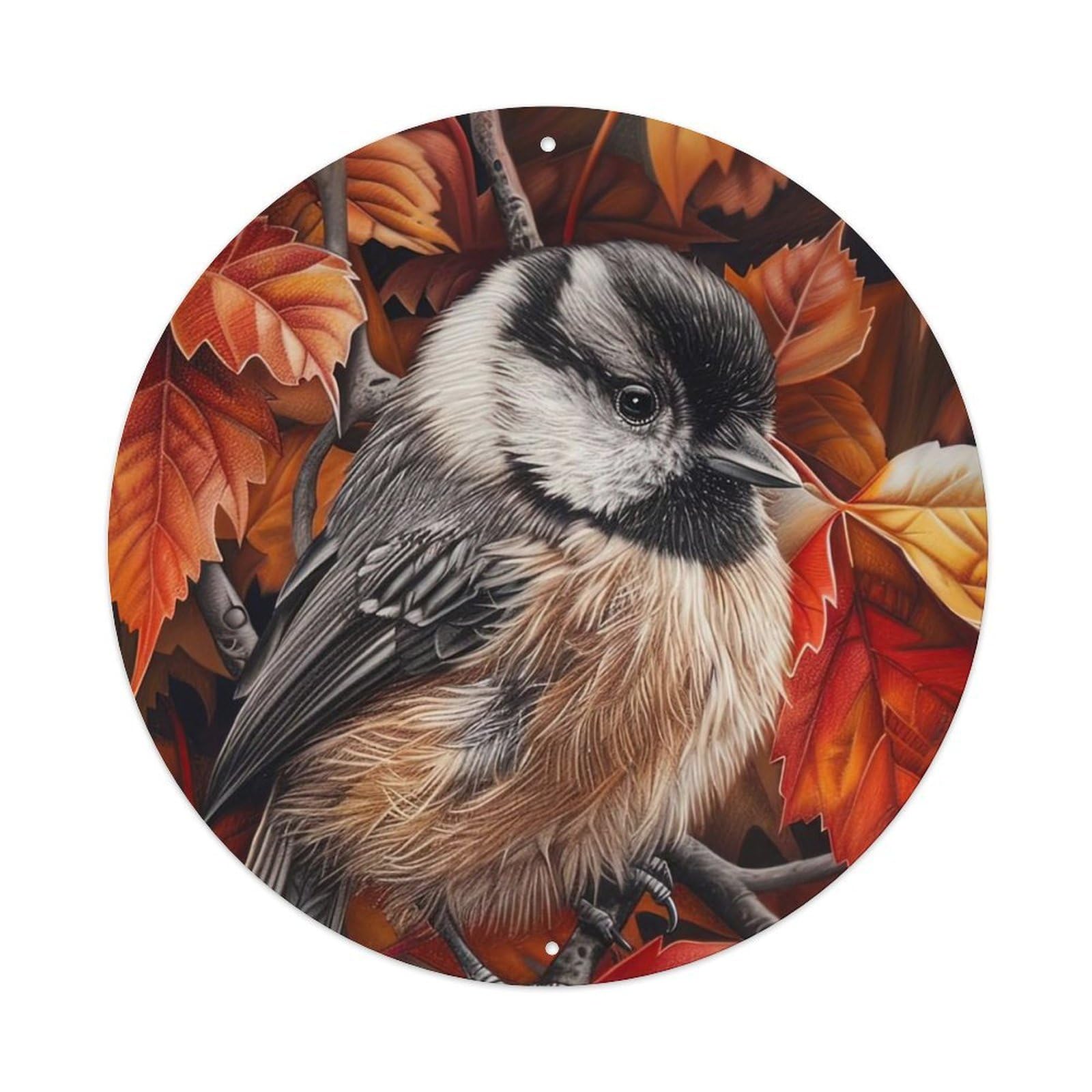 Animal Birdie in The Maple Leaf Metal Tin Sign