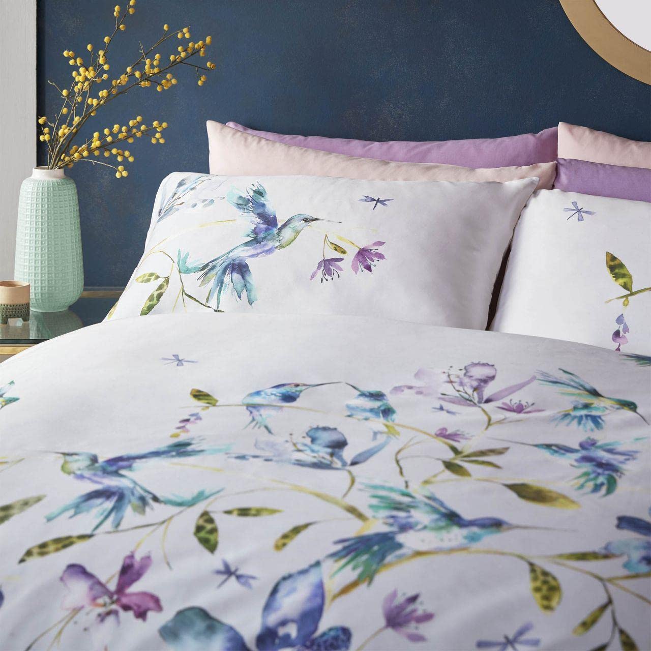 Voyage Maison Tafuna Aster 220TC 100% Cotton Sateen King Size Duvet Cover, Multi - Image 3